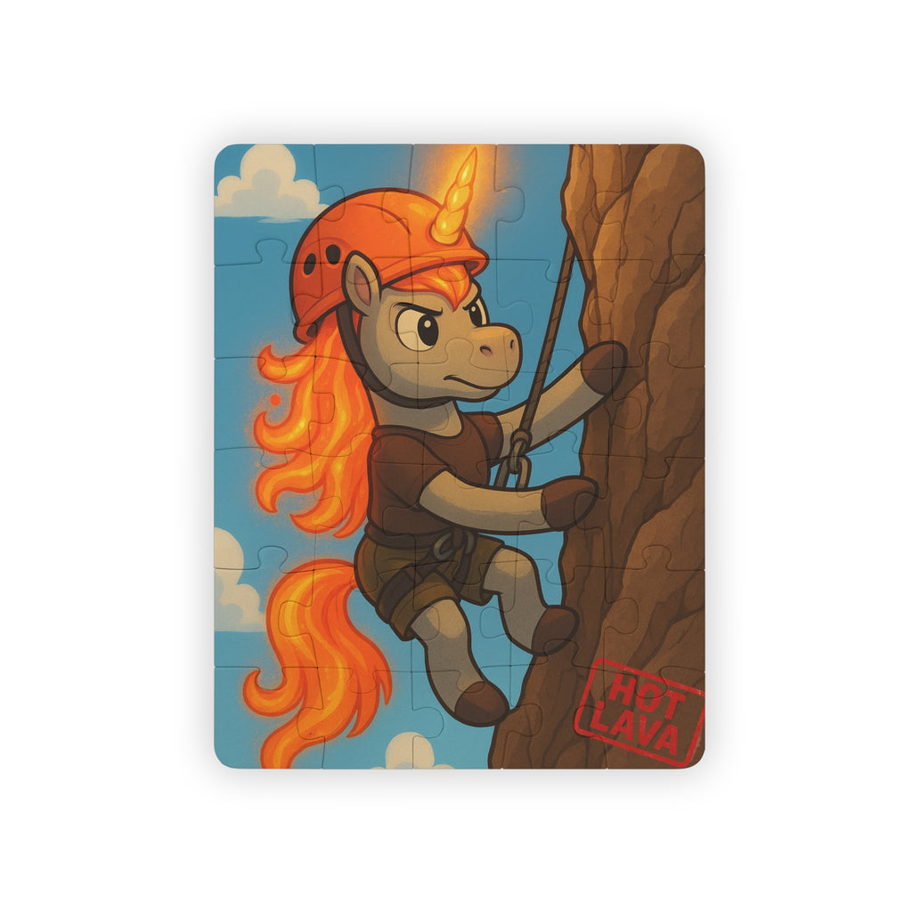 Hot Lava the Unicorn Rock Climbing Puzzle for Kids, 30-Piece Playtime Fun, Unicorn Themed Gift, Educational Toy, Engaging Activity