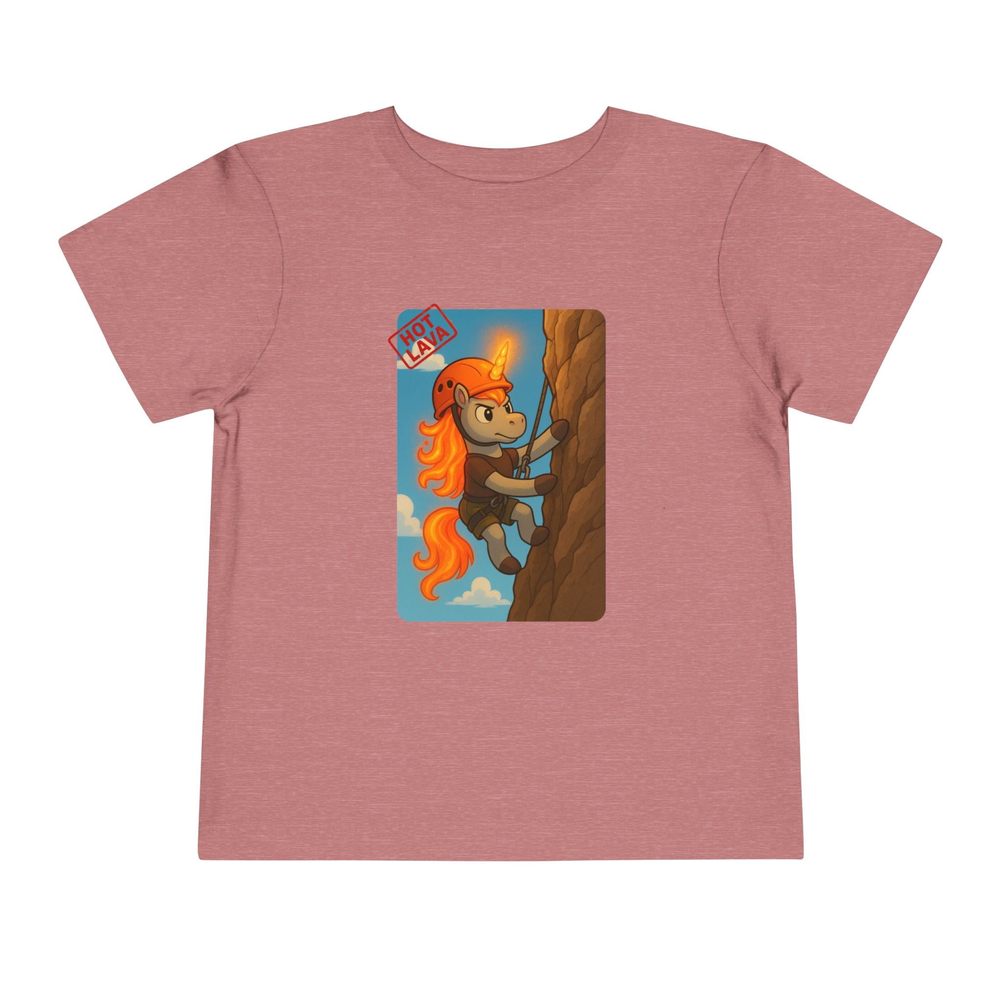 Hot Lava the Unicorn Rock Climbing Toddler Short Sleeve Tee