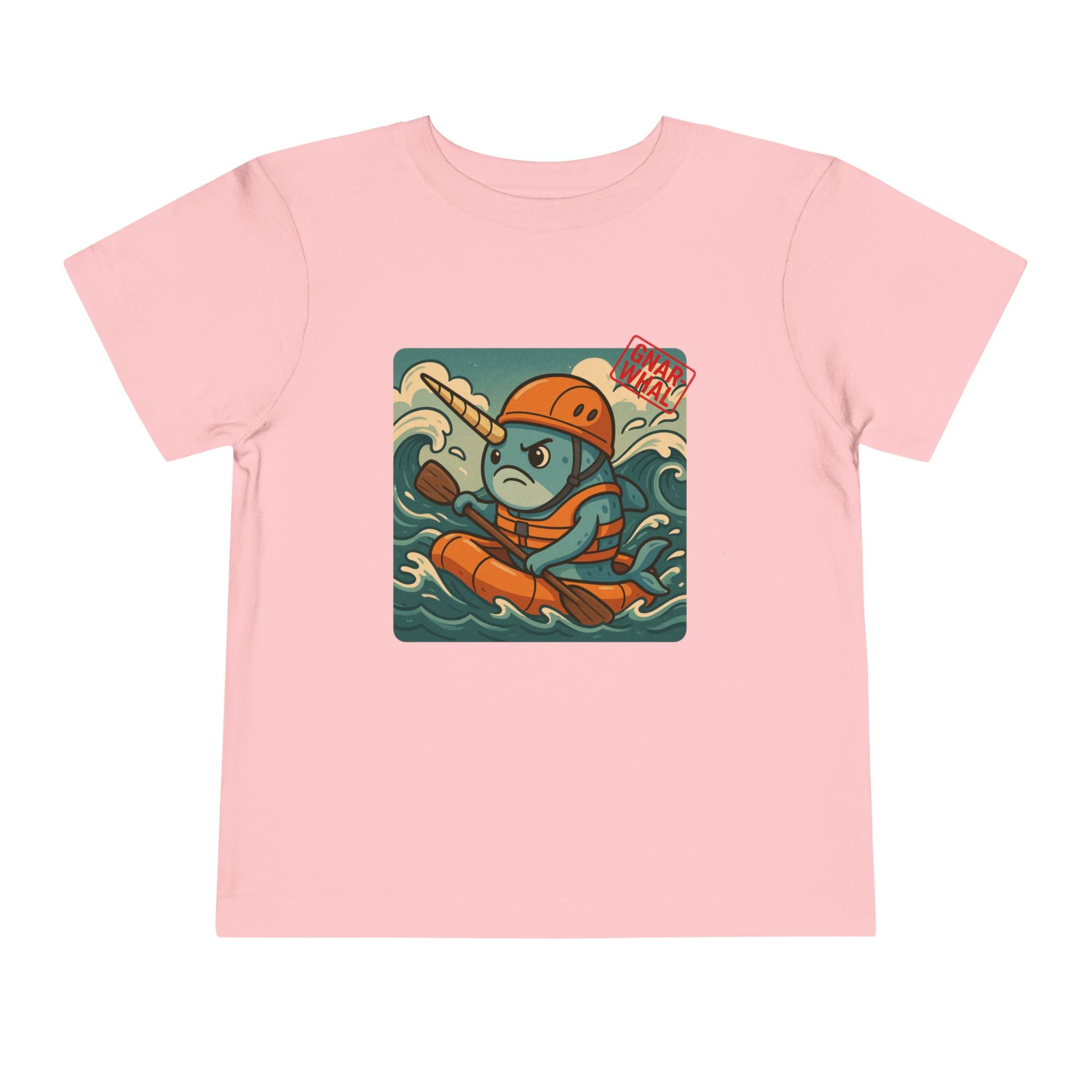 Gnar-Whal Kayaking Toddler Short Sleeve Tee