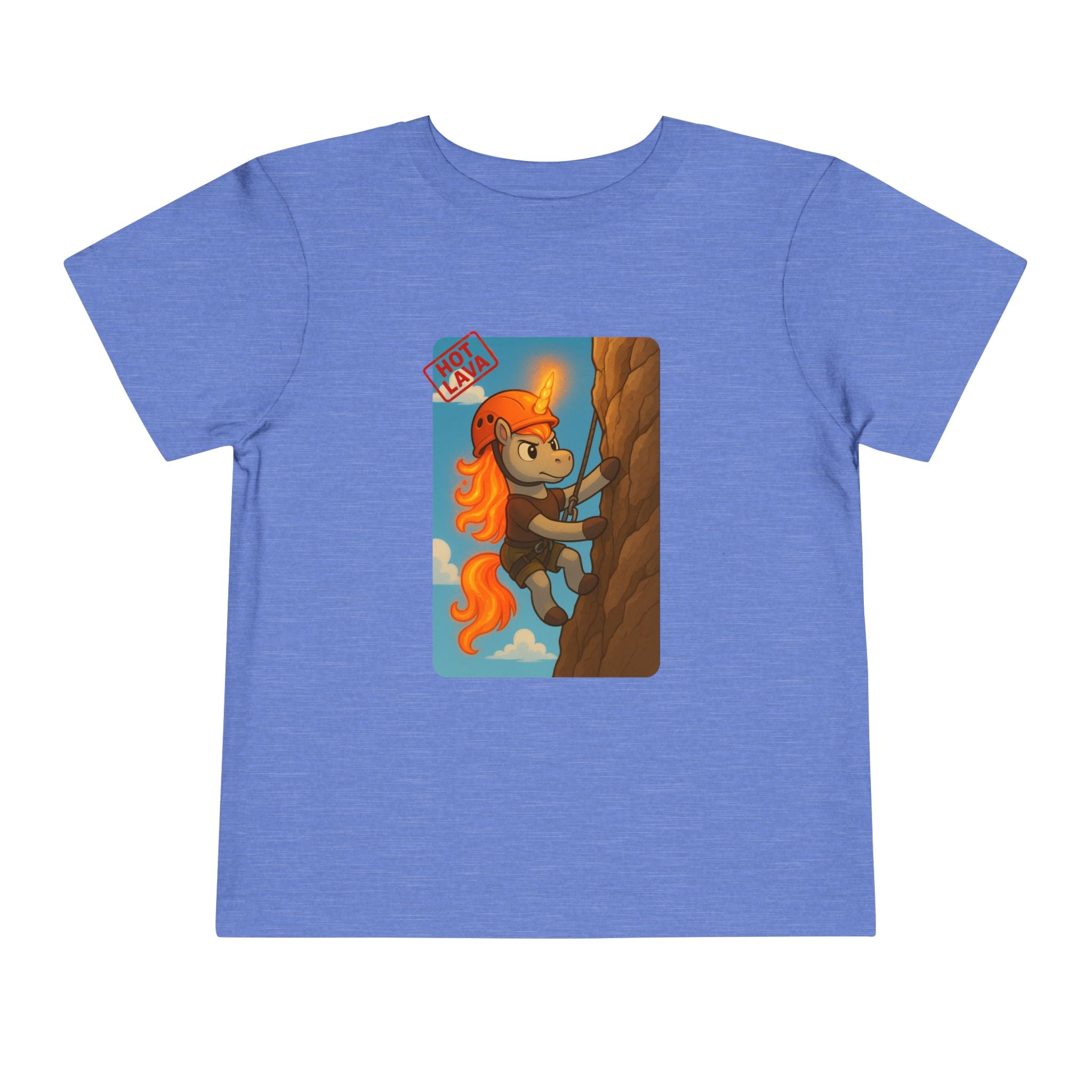 Hot Lava the Unicorn Rock Climbing Toddler Short Sleeve Tee