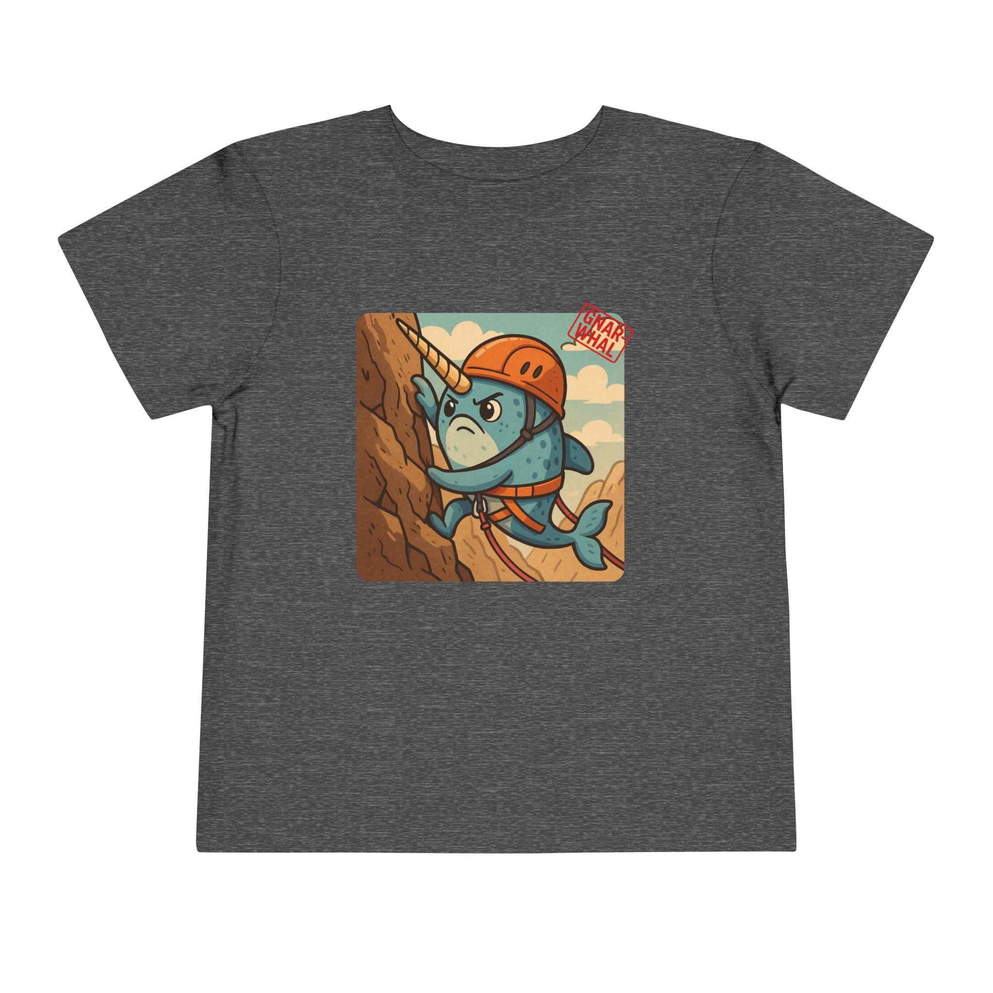 Gnar-Whal Climbing Toddler Short Sleeve Tee