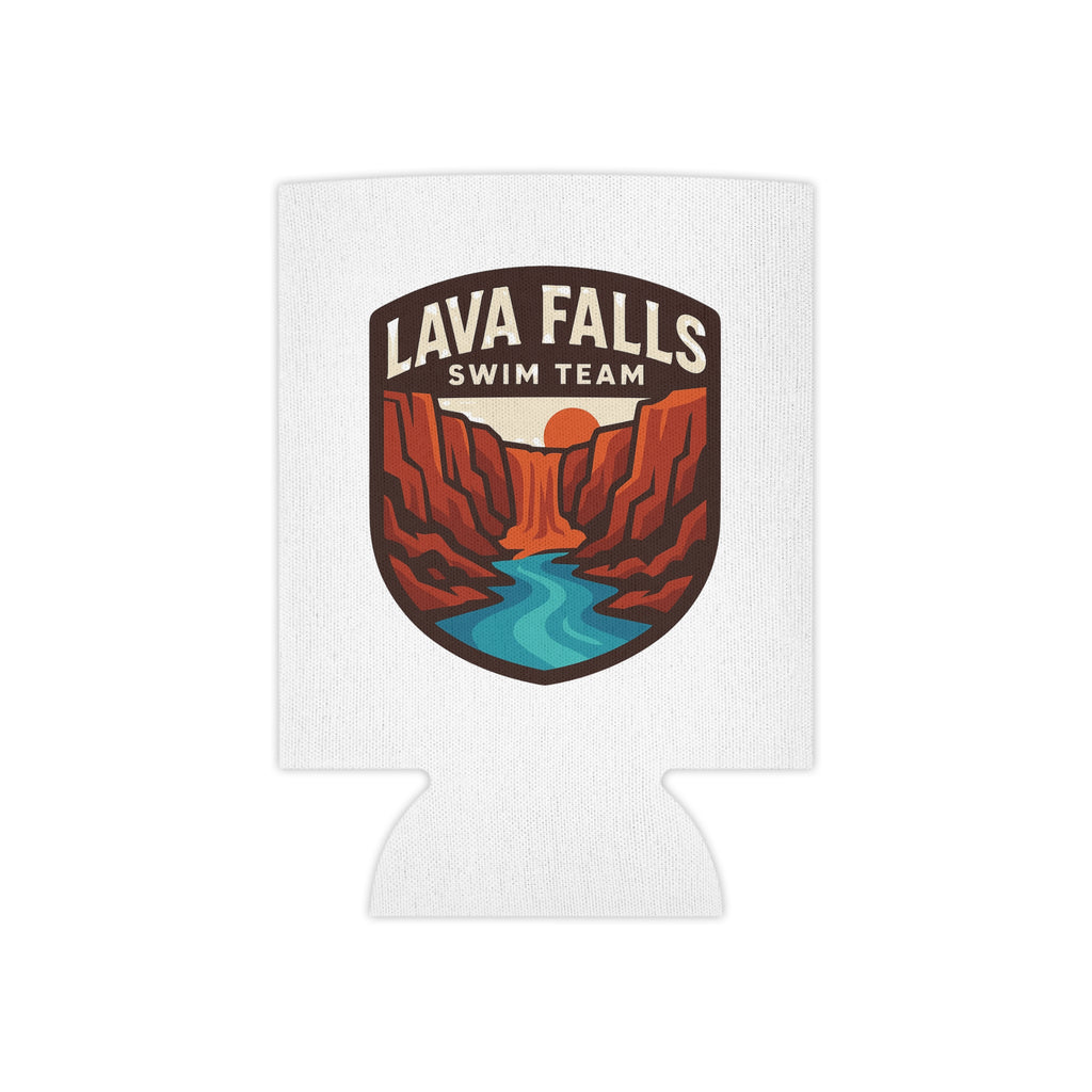 Lava Falls Swim Team Can Cooler, Retro Beverage Holder, Summer Party Accessory, Poolside Fun Gift, Adventure Drink Sleeve