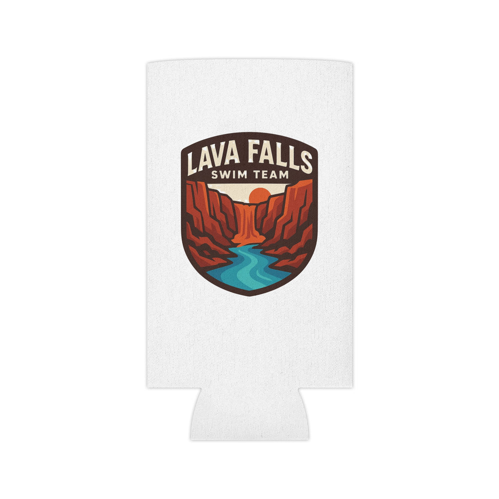 Lava Falls Swim Team Can Cooler, Retro Beverage Holder, Summer Party Accessory, Poolside Fun Gift, Adventure Drink Sleeve