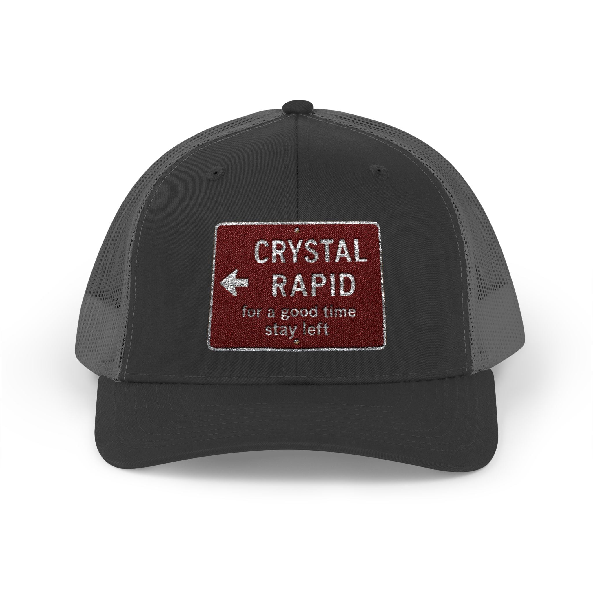 Crystal Rapid Trucker Cap, Snapback Hat, Summer Accessory, Outdoor Gear, Festival Hat, Gift Idea