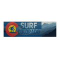 Surf Colorado Bumper Sticker | Mountain Waves Graphic