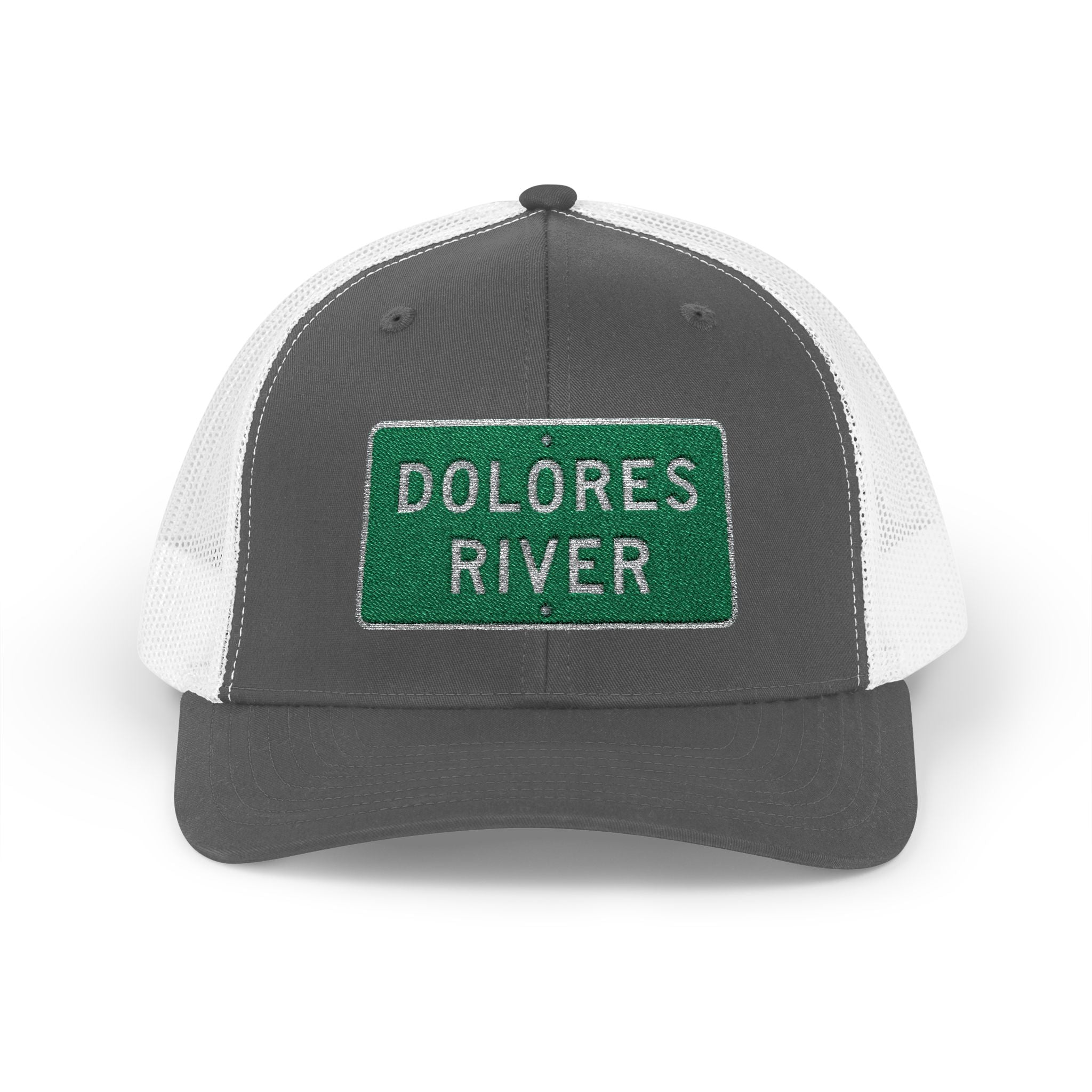 Dolores River Snapback Trucker Cap, Outdoor Hat, Casual Style, Fishing Gear, Summer Accessory, Gift for Adventurers