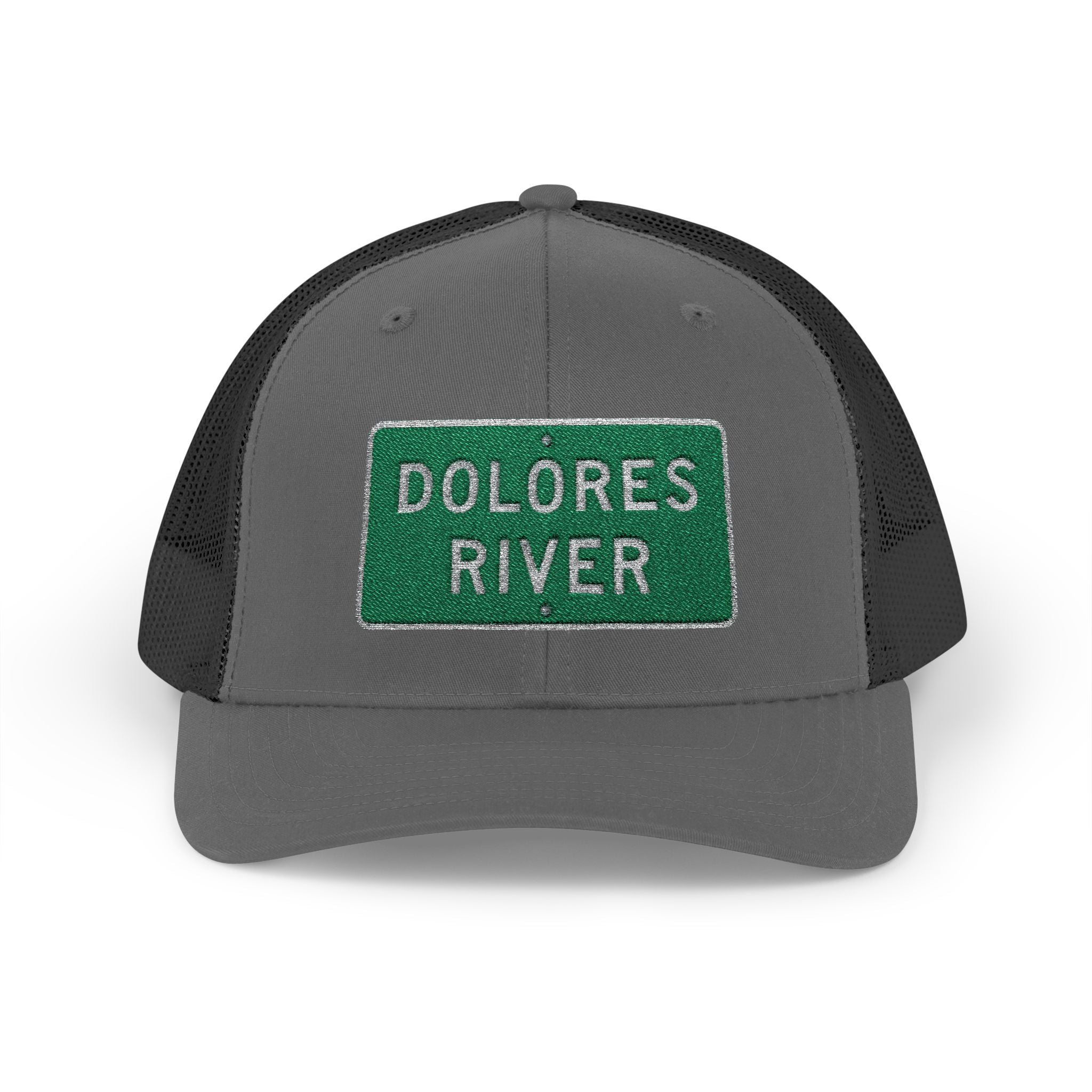 Dolores River Snapback Trucker Cap, Outdoor Hat, Casual Style, Fishing Gear, Summer Accessory, Gift for Adventurers