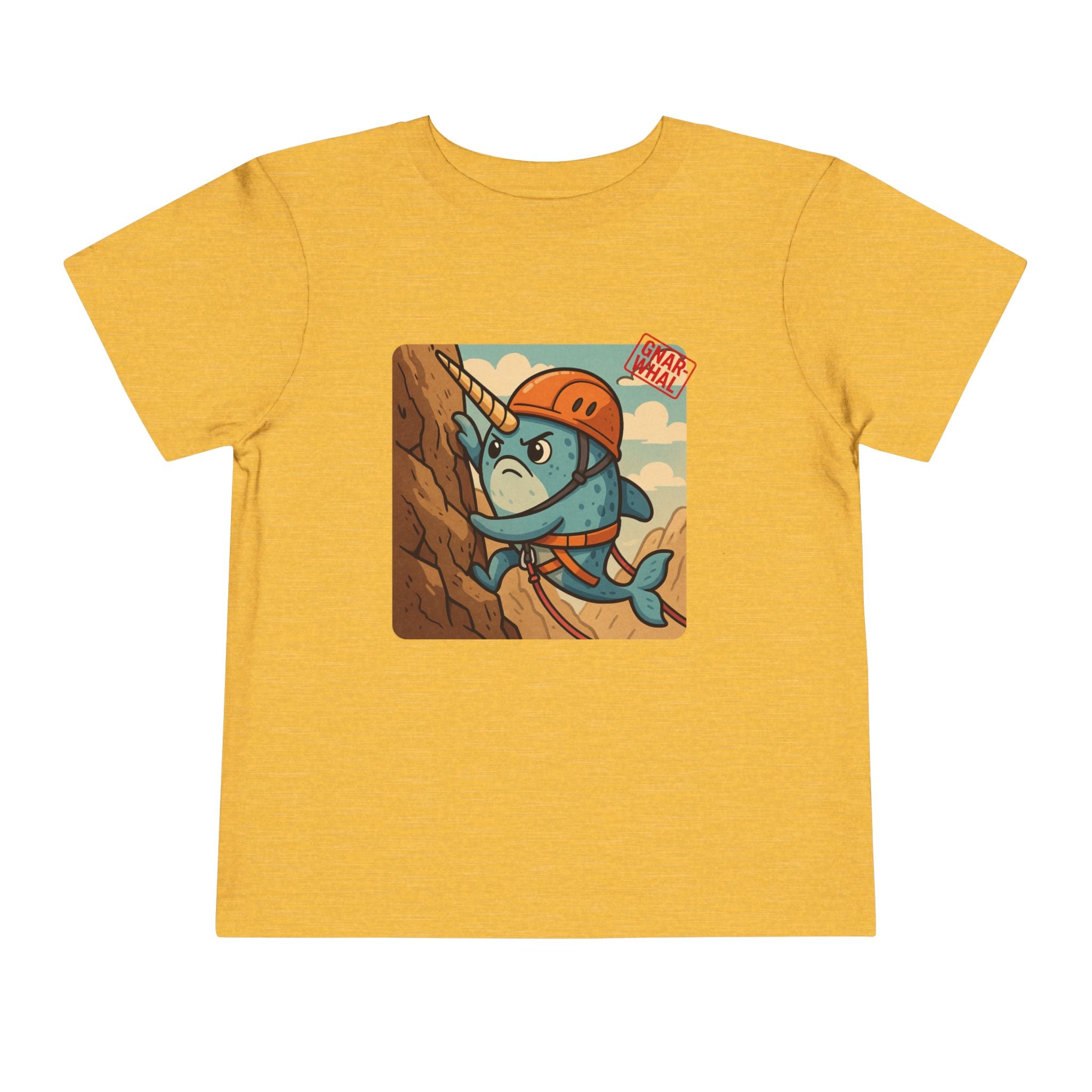 Gnar-Whal Climbing Toddler Short Sleeve Tee