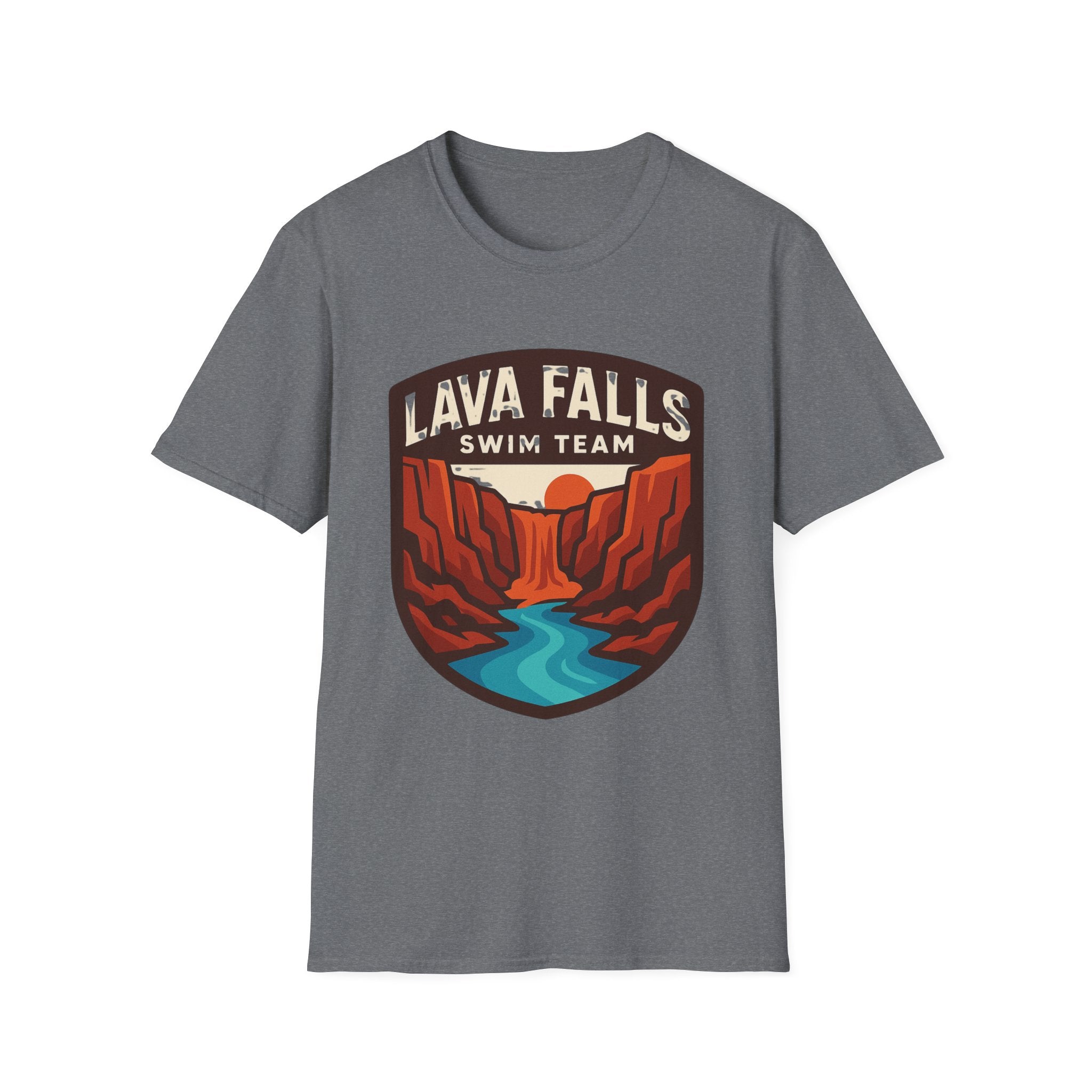 Lava Falls Swim Team Unisex Softstyle T-Shirt
