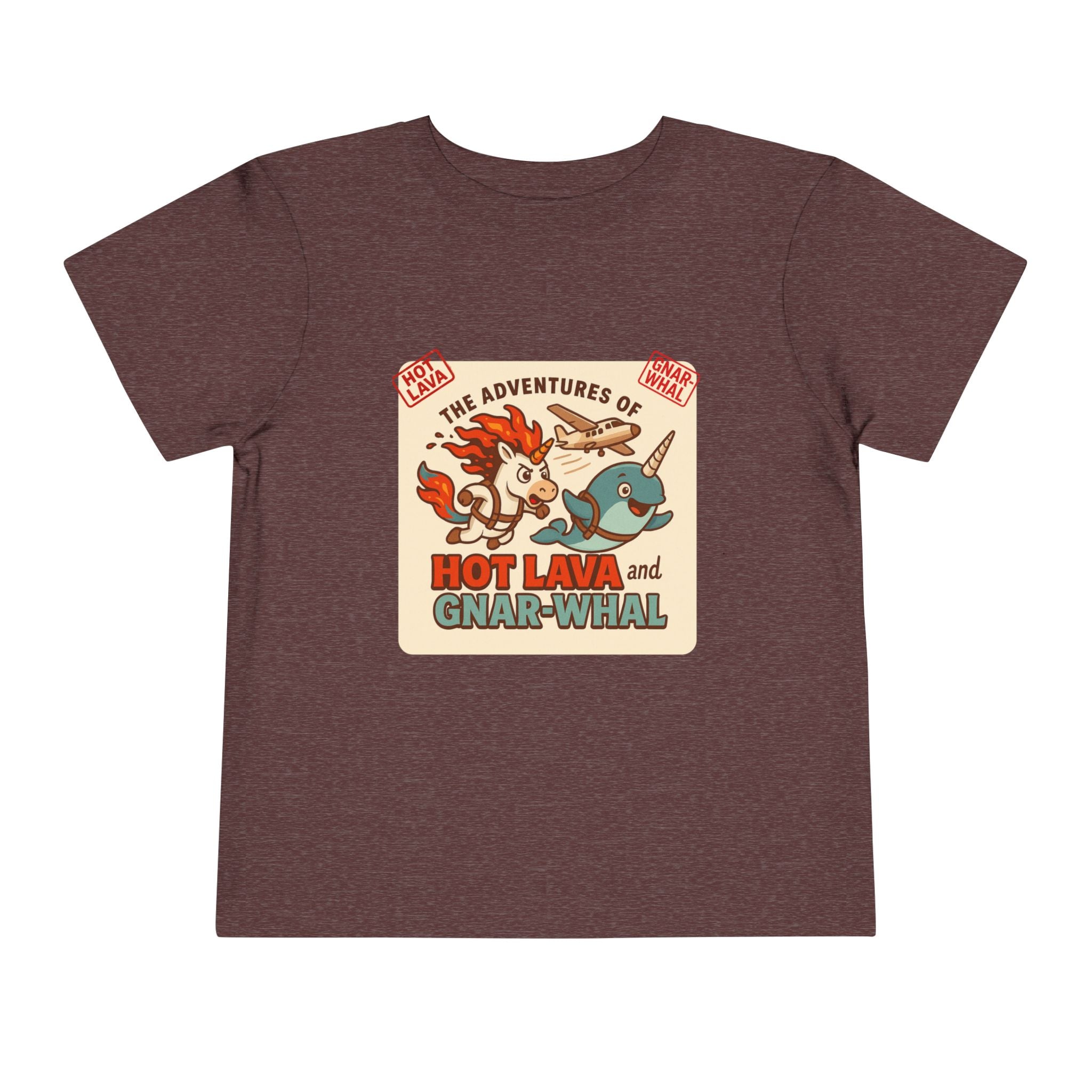 The Adventures of Hot Lava & Gnar-Whal Toddler Short Sleeve Tee