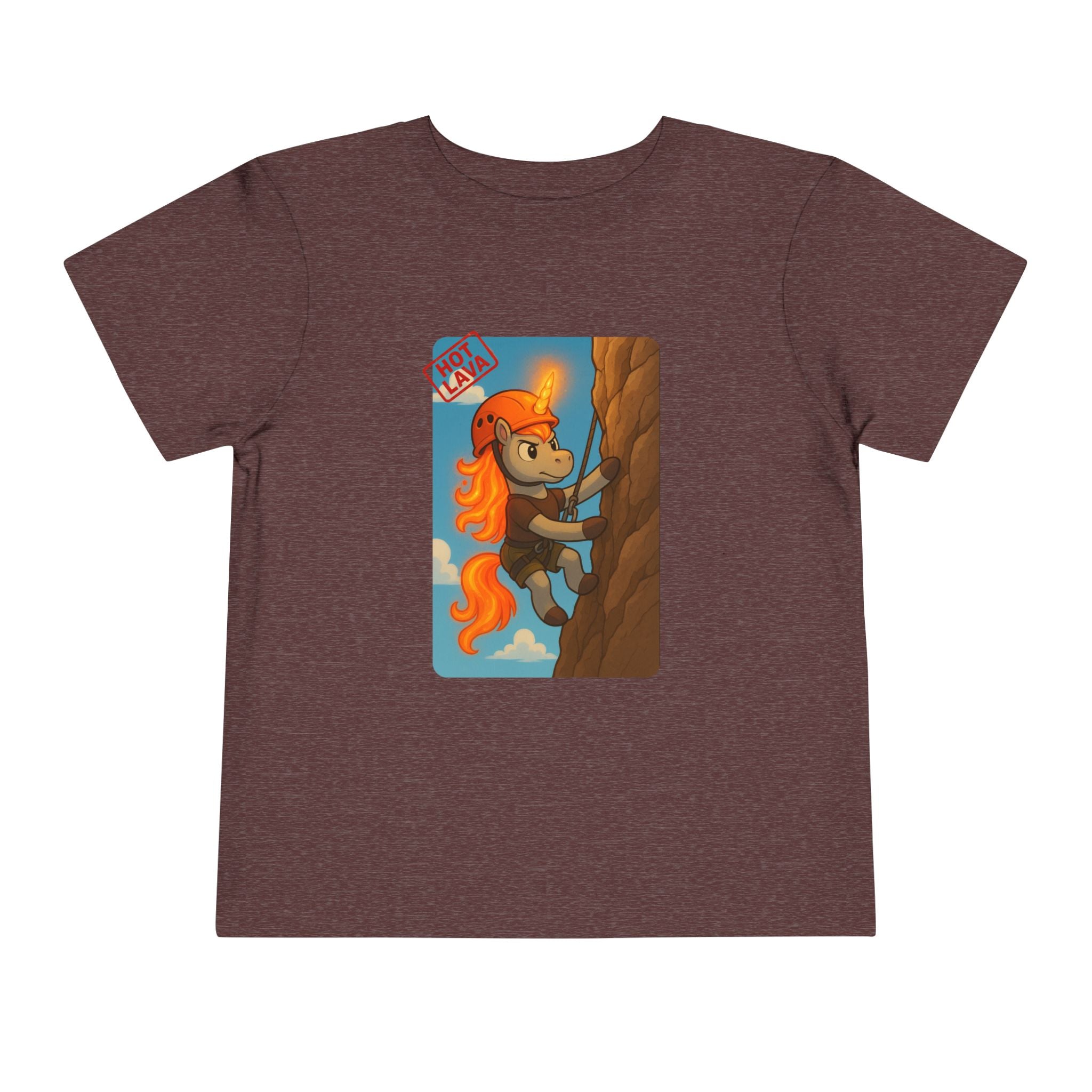 Hot Lava the Unicorn Rock Climbing Toddler Short Sleeve Tee