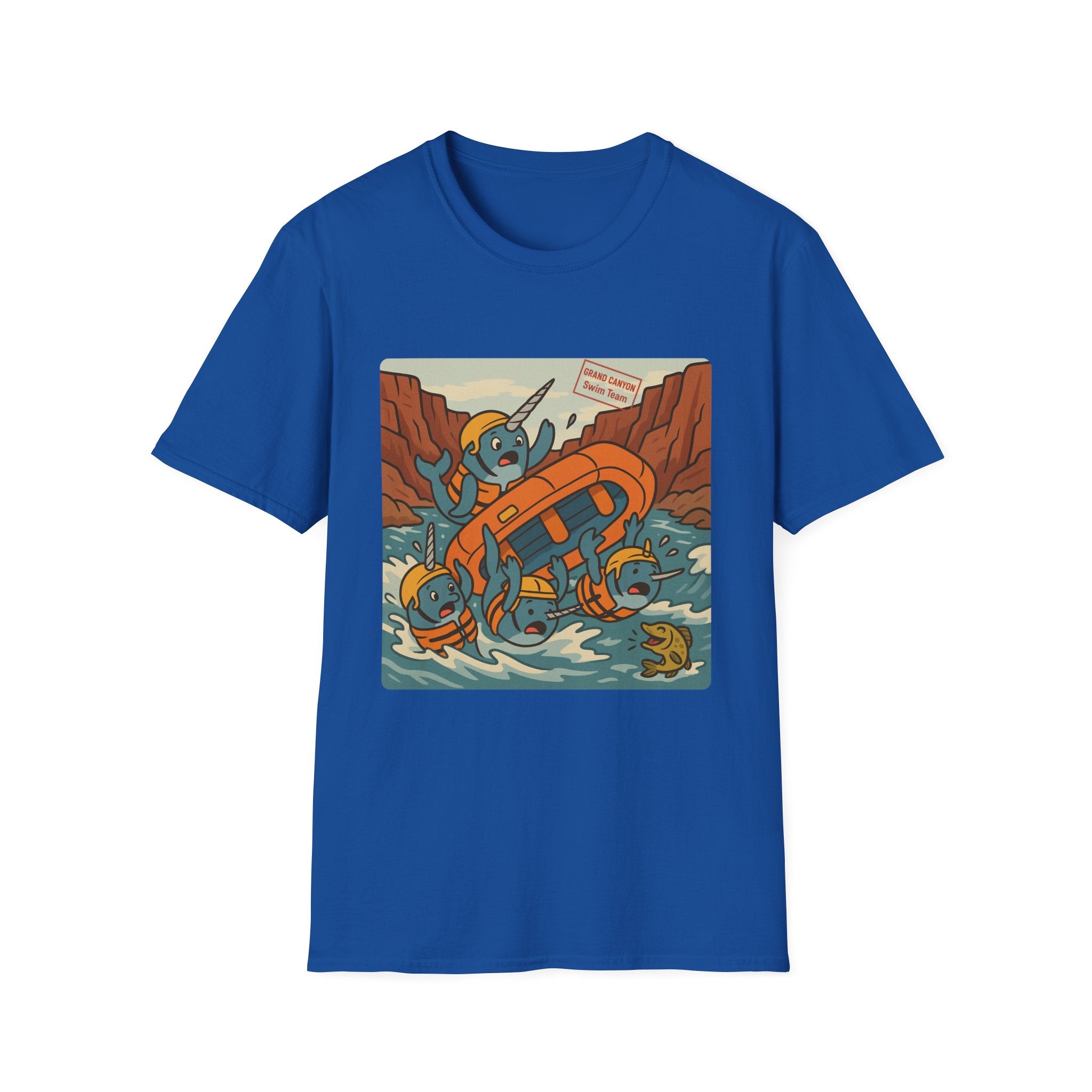 Narwhal Grand Canyon Swim Team T-Shirt - Fun Graphic Tee, Summer Apparel, Unique Gift, Casual Wear, Birthday Celebrations