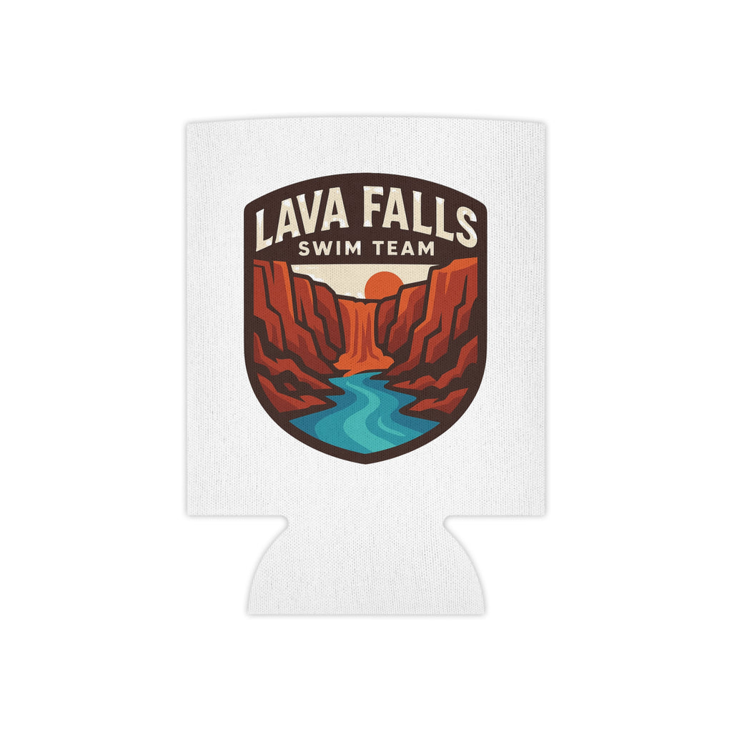 Lava Falls Swim Team Can Cooler, Retro Beverage Holder, Summer Party Accessory, Poolside Fun Gift, Adventure Drink Sleeve