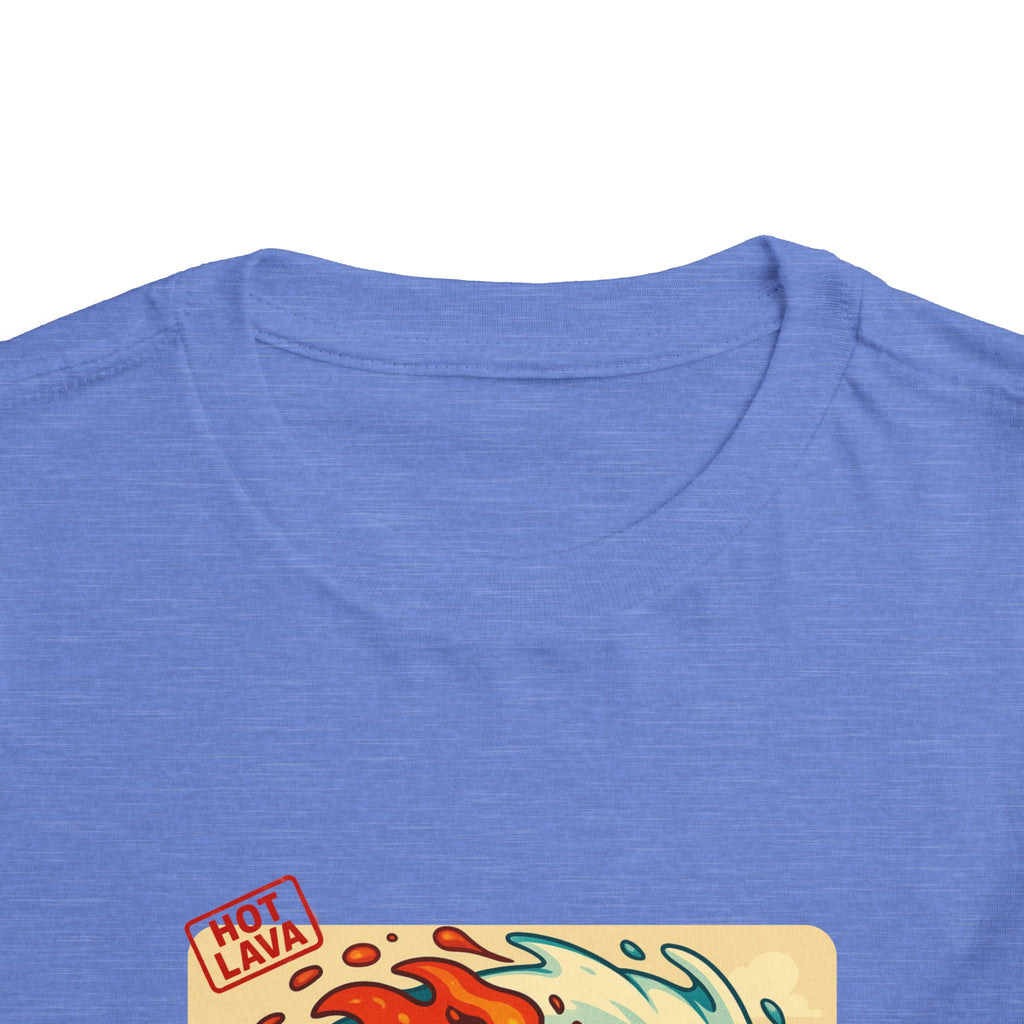 Hot Lava the Unicorn Surfing Toddler Short Sleeve Tee