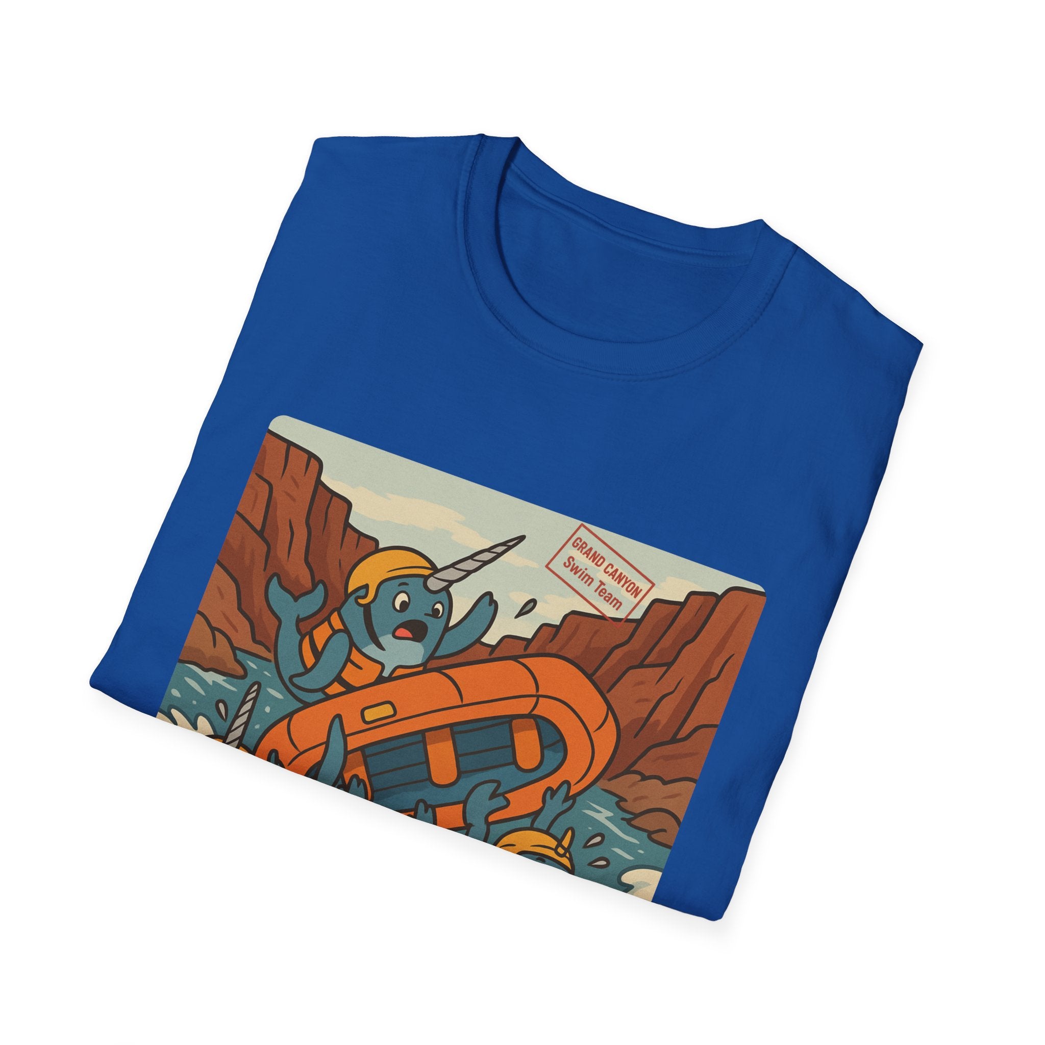 Narwhal Grand Canyon Swim Team T-Shirt - Fun Graphic Tee, Summer Apparel, Unique Gift, Casual Wear, Birthday Celebrations