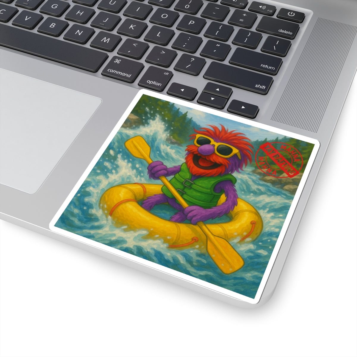 Muppets Mahna mahna Rafting Kiss-Cut Stickers, fun rafting and muppets combo sticker, Gift for Adventurers