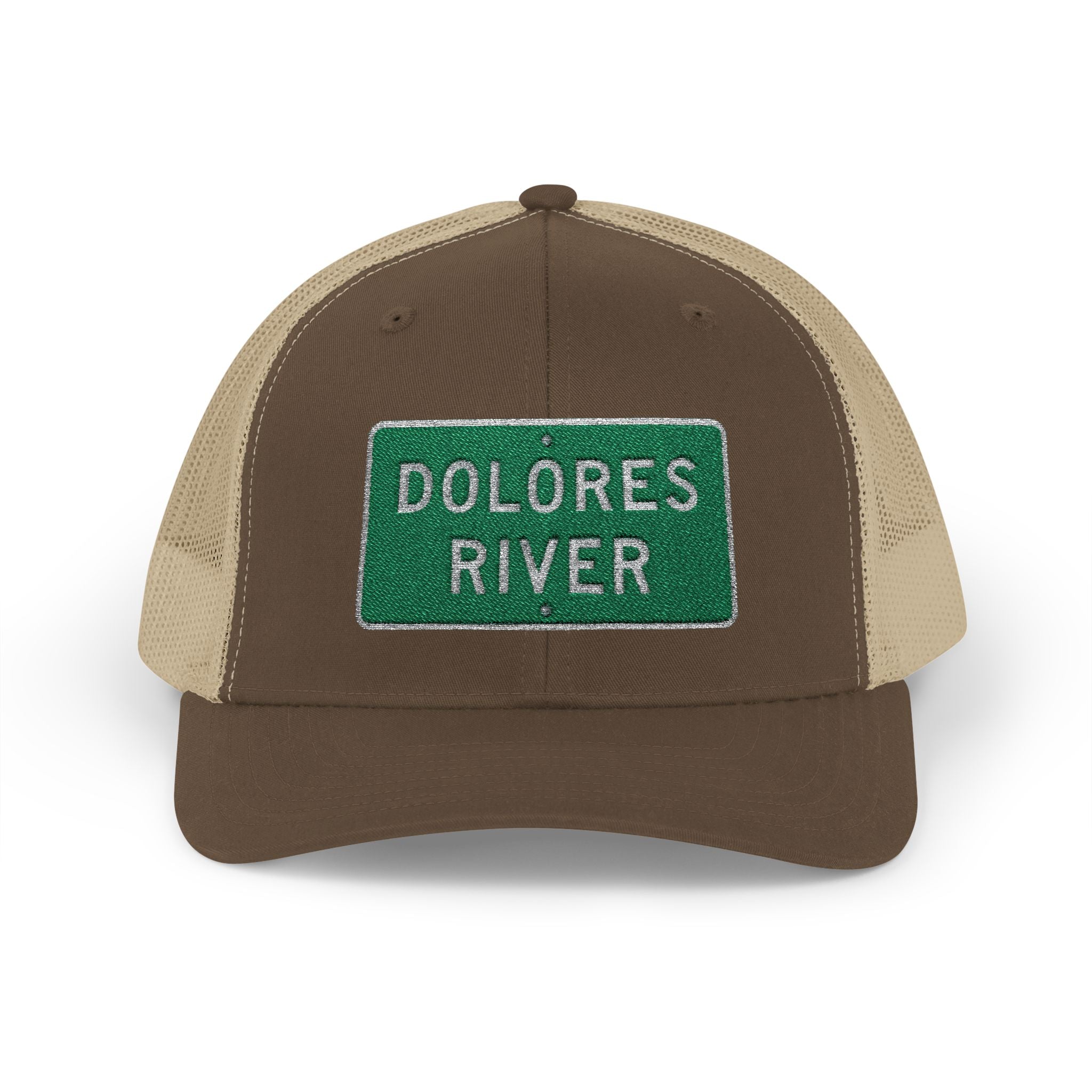 Dolores River Snapback Trucker Cap, Outdoor Hat, Casual Style, Fishing Gear, Summer Accessory, Gift for Adventurers