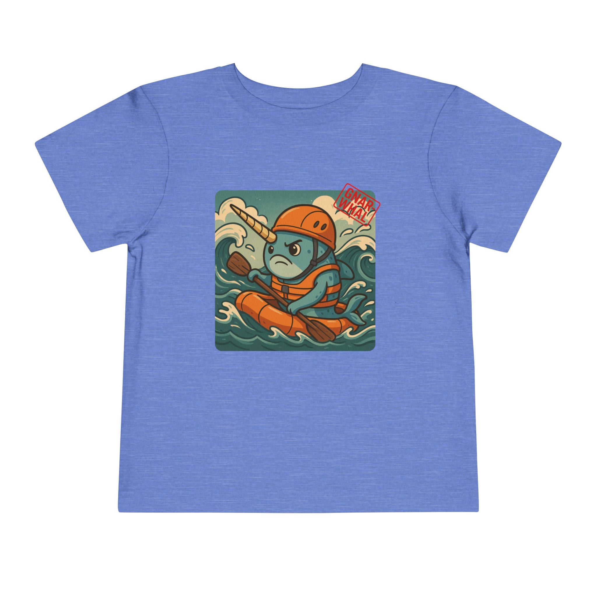 Gnar-Whal Kayaking Toddler Short Sleeve Tee