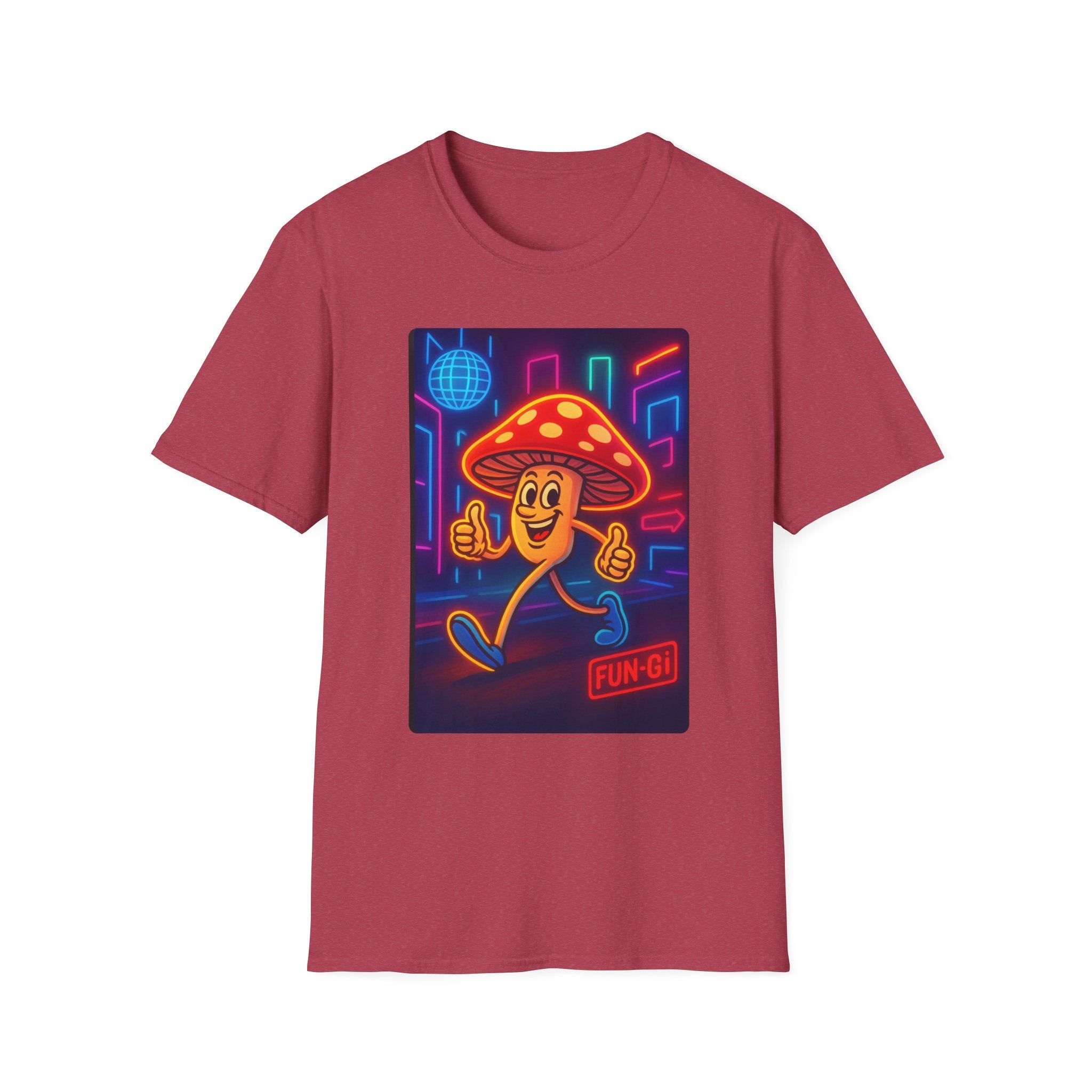 Fun-Gi, Shroom dancing disco lights, Music Lovers, Festival Shirt