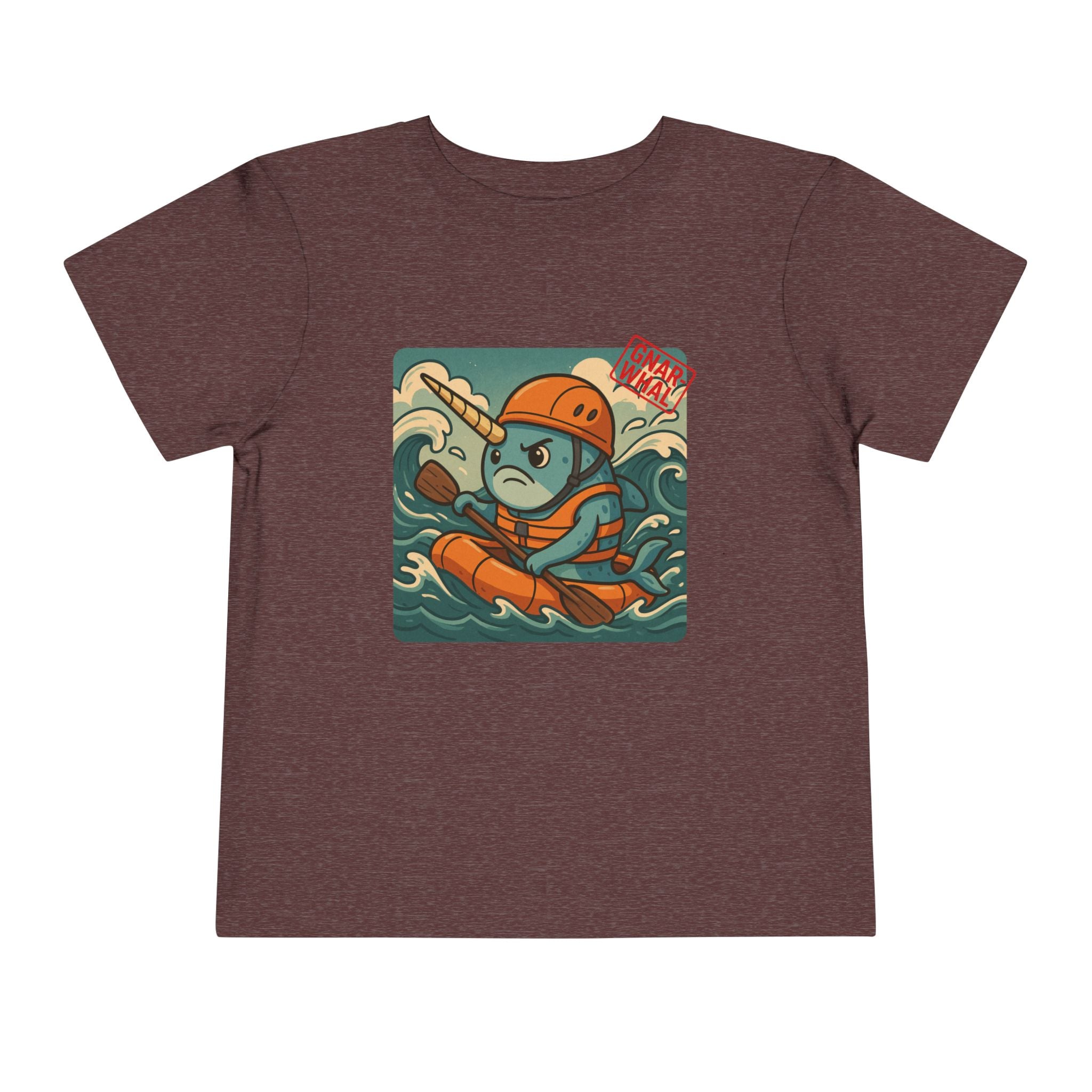 Gnar-Whal Kayaking Toddler Short Sleeve Tee