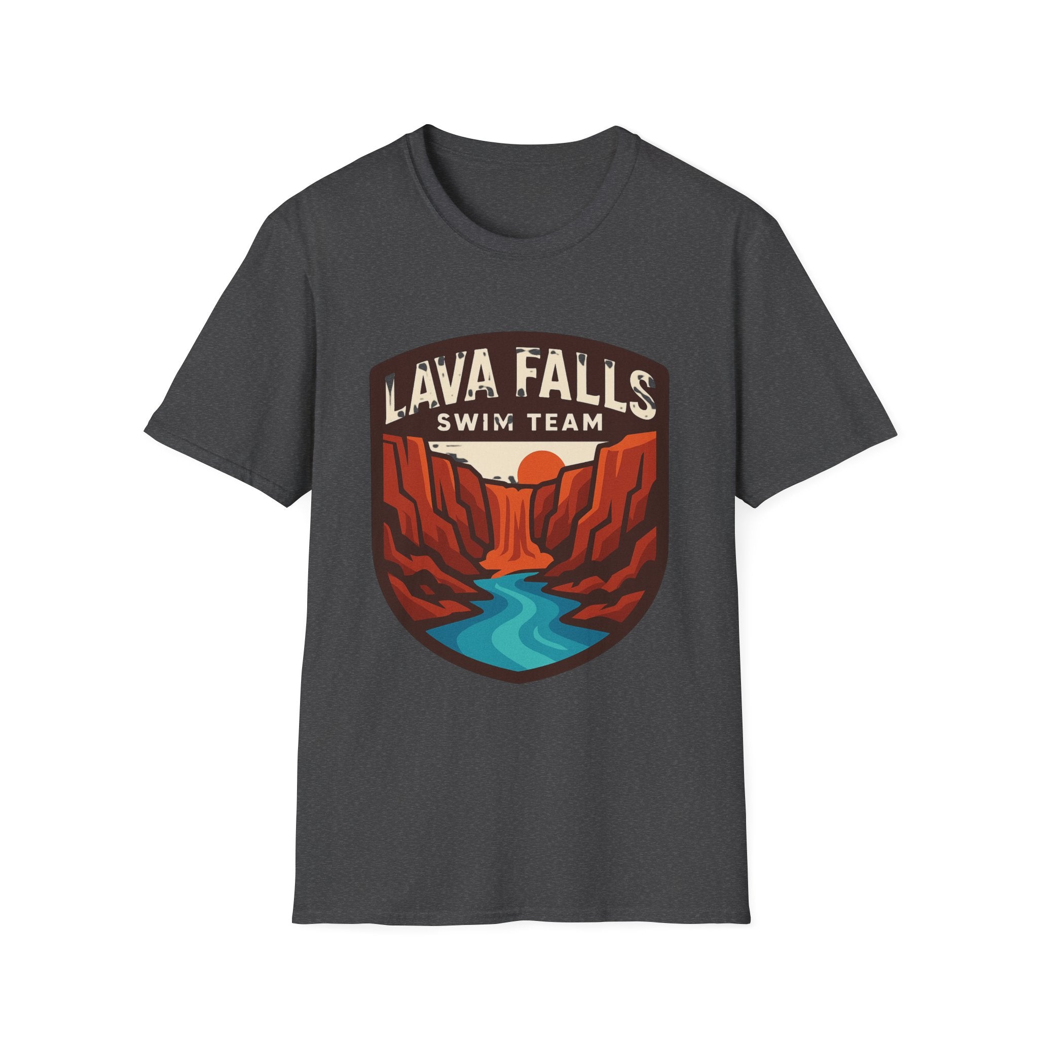 Lava Falls Swim Team Unisex Softstyle T-Shirt