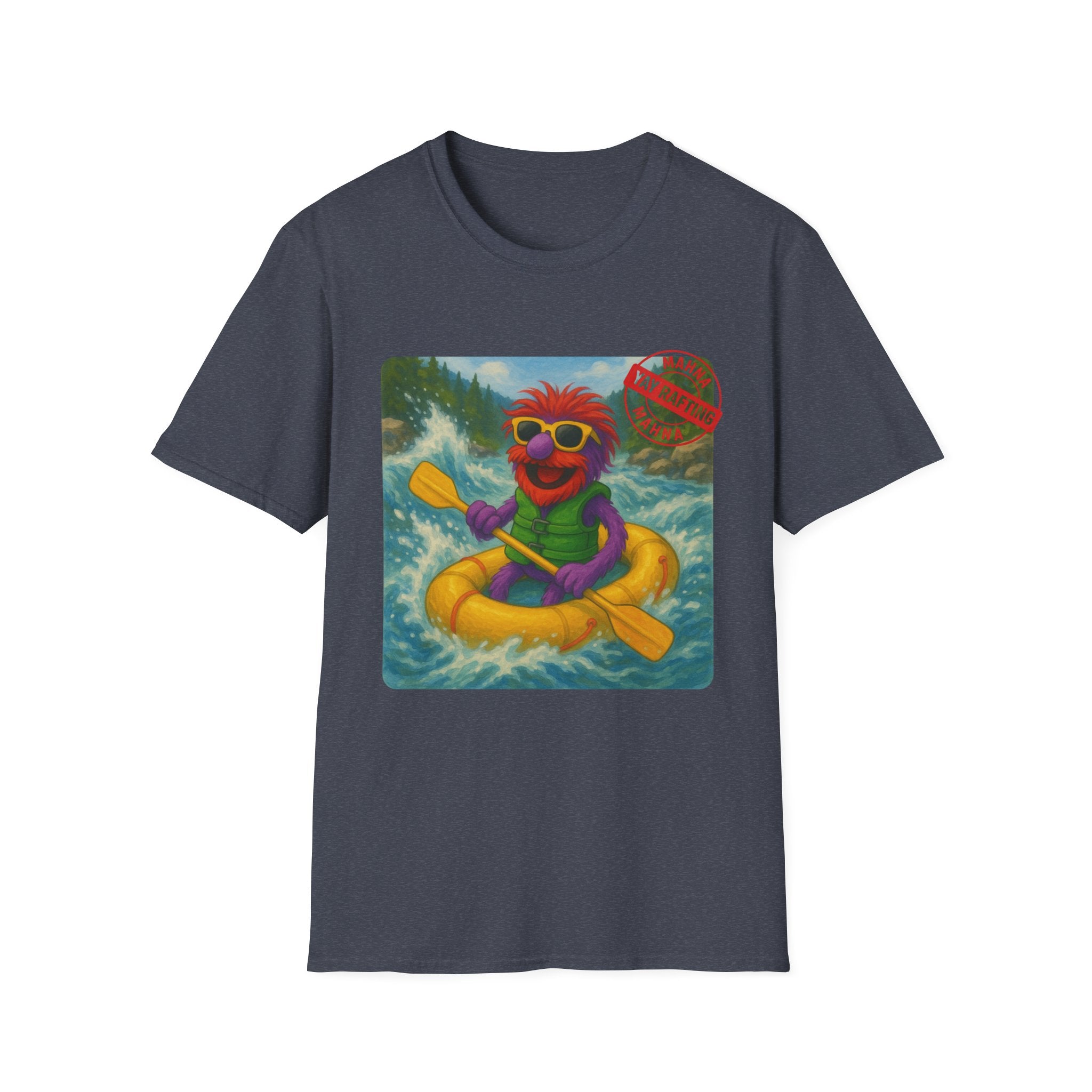 Mahna! Mahna! River Rafting Tee Shirt.  Unisex Softstyle T-Shirt