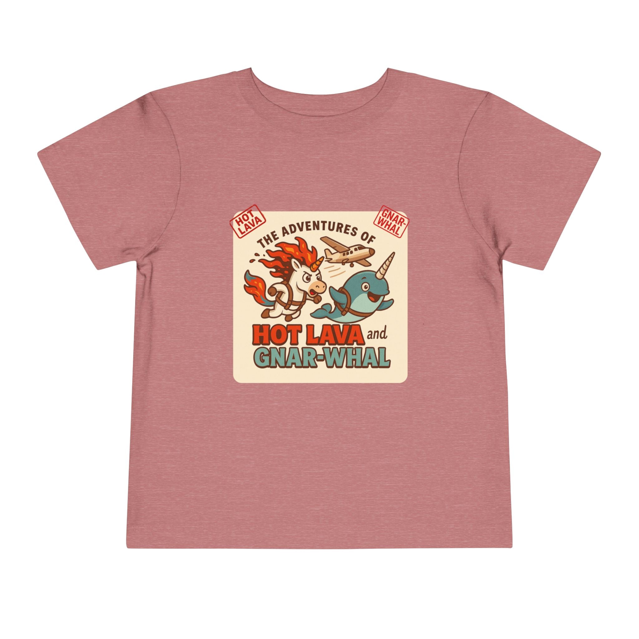 The Adventures of Hot Lava & Gnar-Whal Toddler Short Sleeve Tee