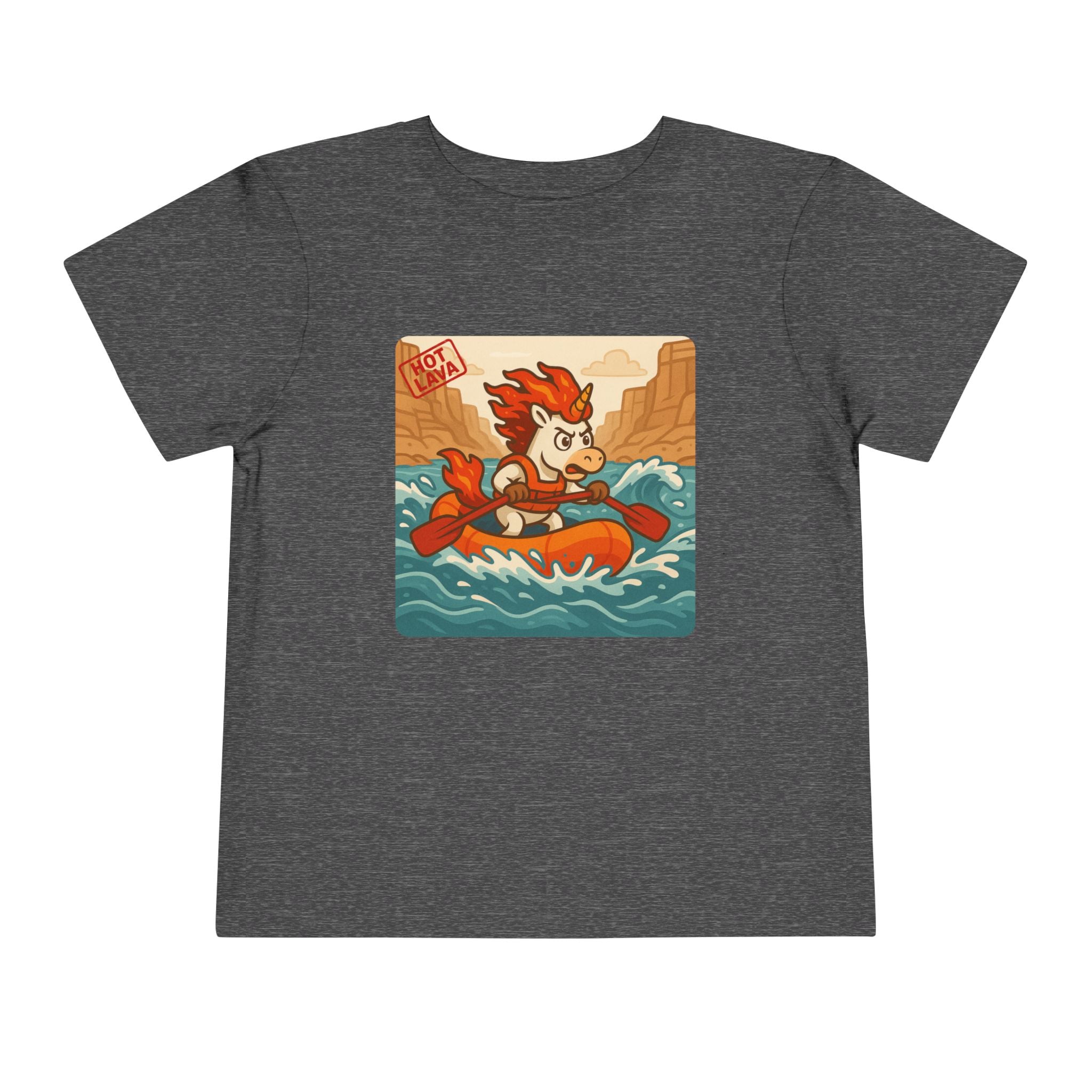 Hot Lava River Rafting, Adventurous Toddler Tee, Gift for Little Explorers