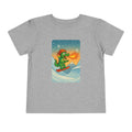 Snowboarding fire breathing dragon crushin' the slopes Tee - Toddler Short Sleeve Shirt, Fun Graphic Tee, Kid's Summer Top, Birthday Gift,
