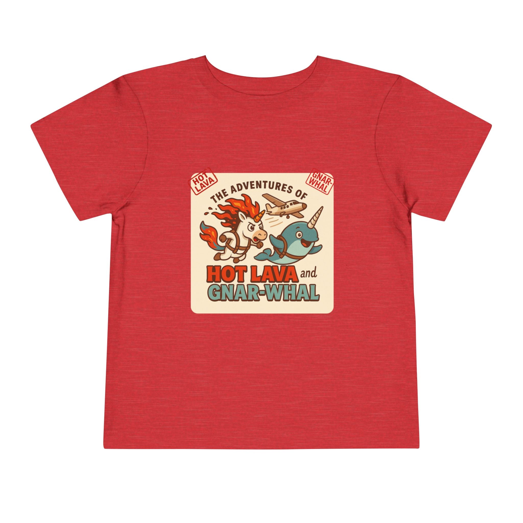 The Adventures of Hot Lava & Gnar-Whal Toddler Short Sleeve Tee