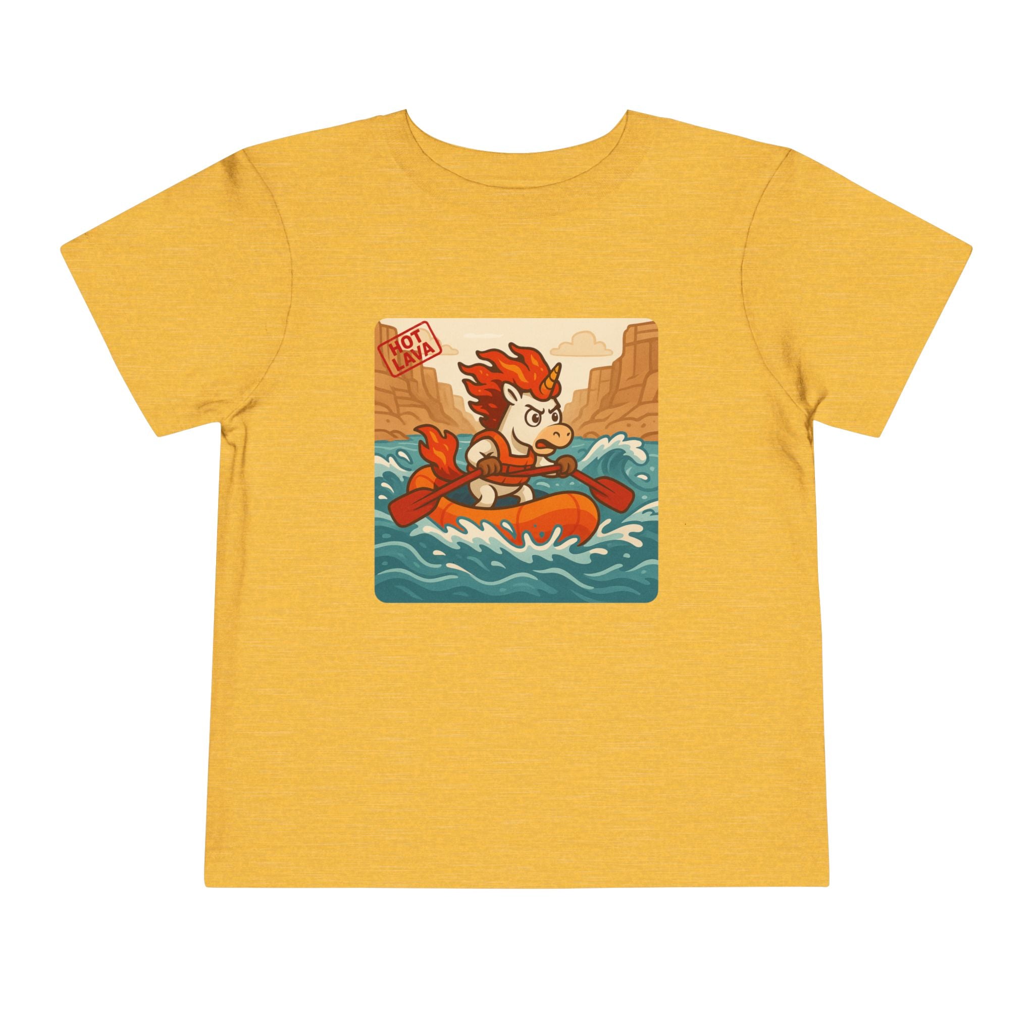 Hot Lava River Rafting, Adventurous Toddler Tee, Gift for Little Explorers