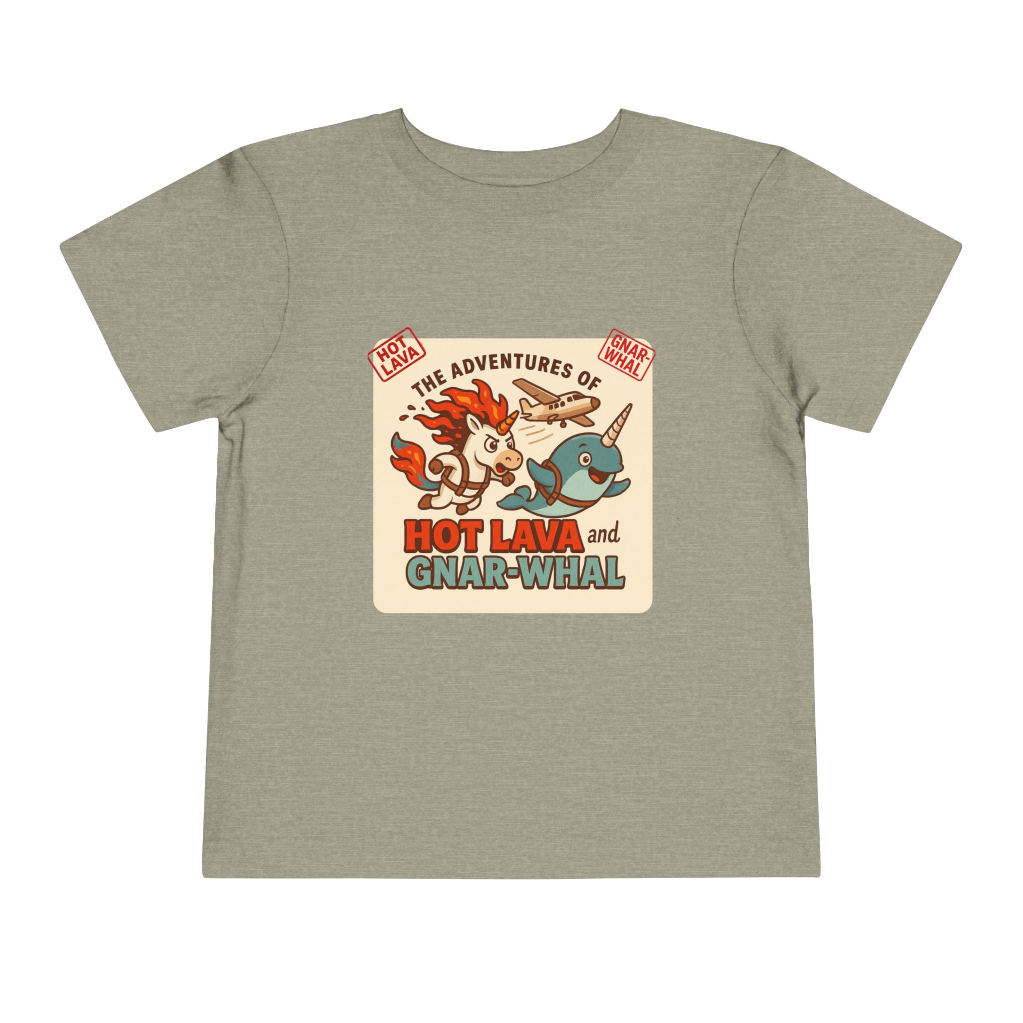 The Adventures of Hot Lava & Gnar-Whal Toddler Short Sleeve Tee