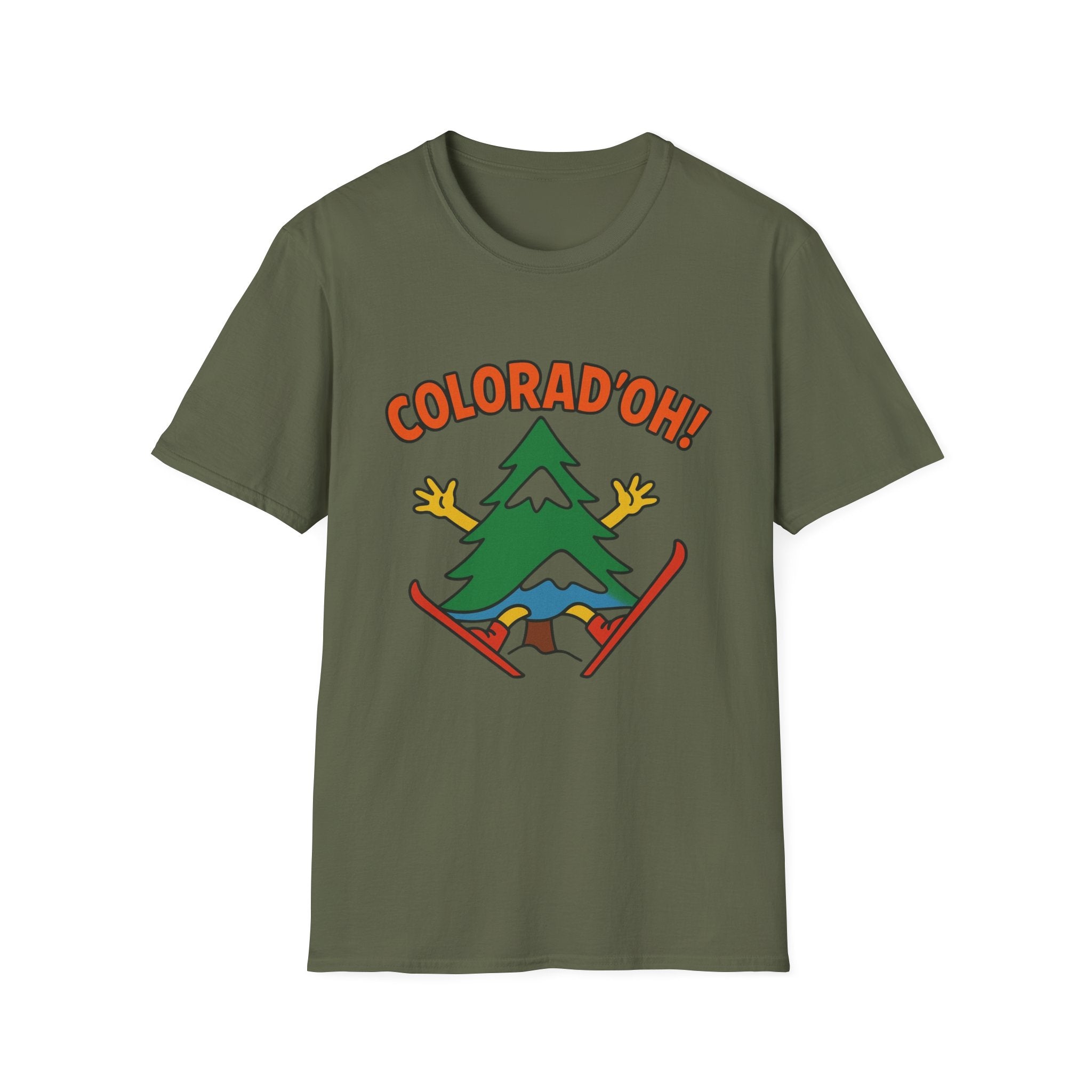 Colorad'oh! Colorado Skiing T-Shirt | Ski Colorado Mountain Graphic