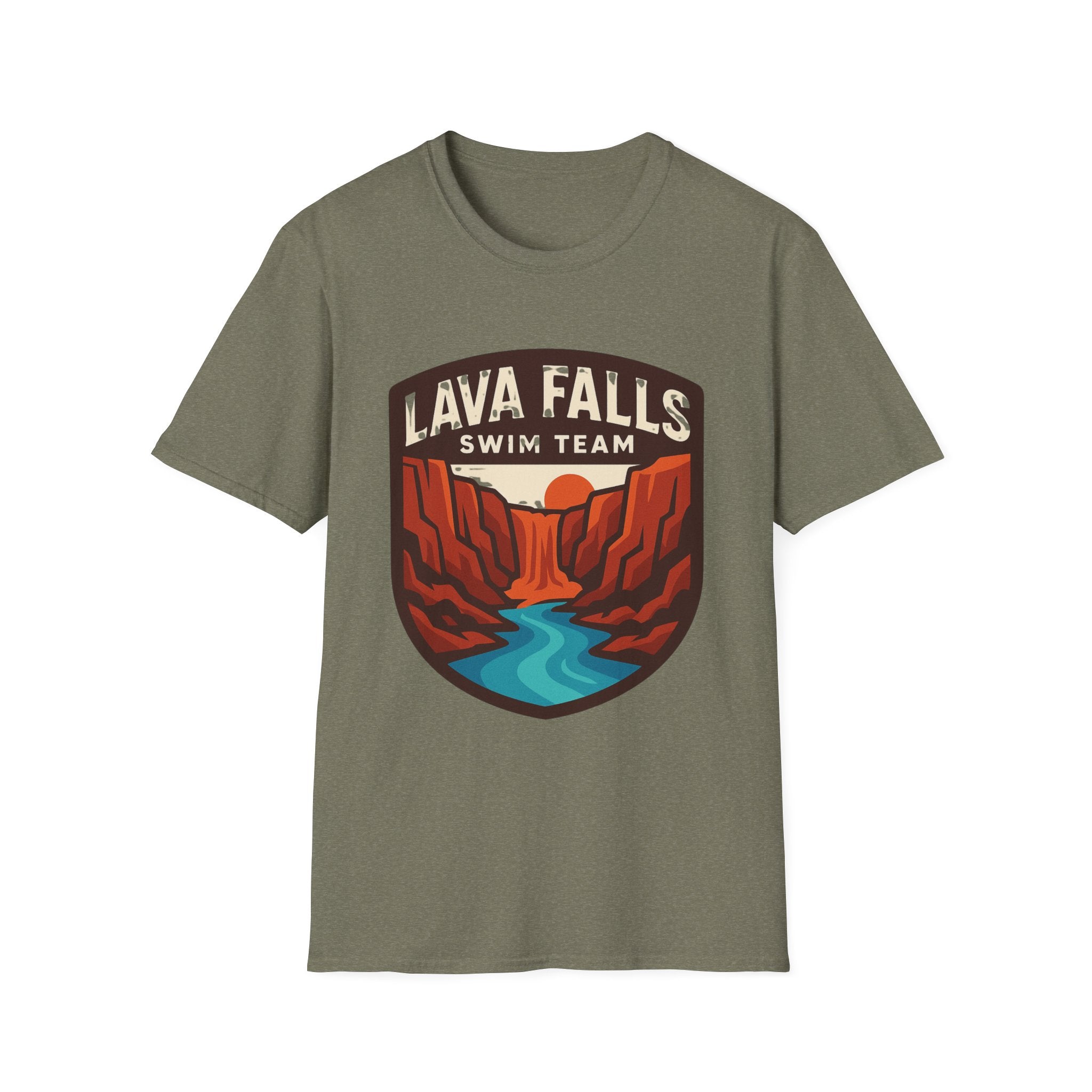 Lava Falls Swim Team Unisex Softstyle T-Shirt