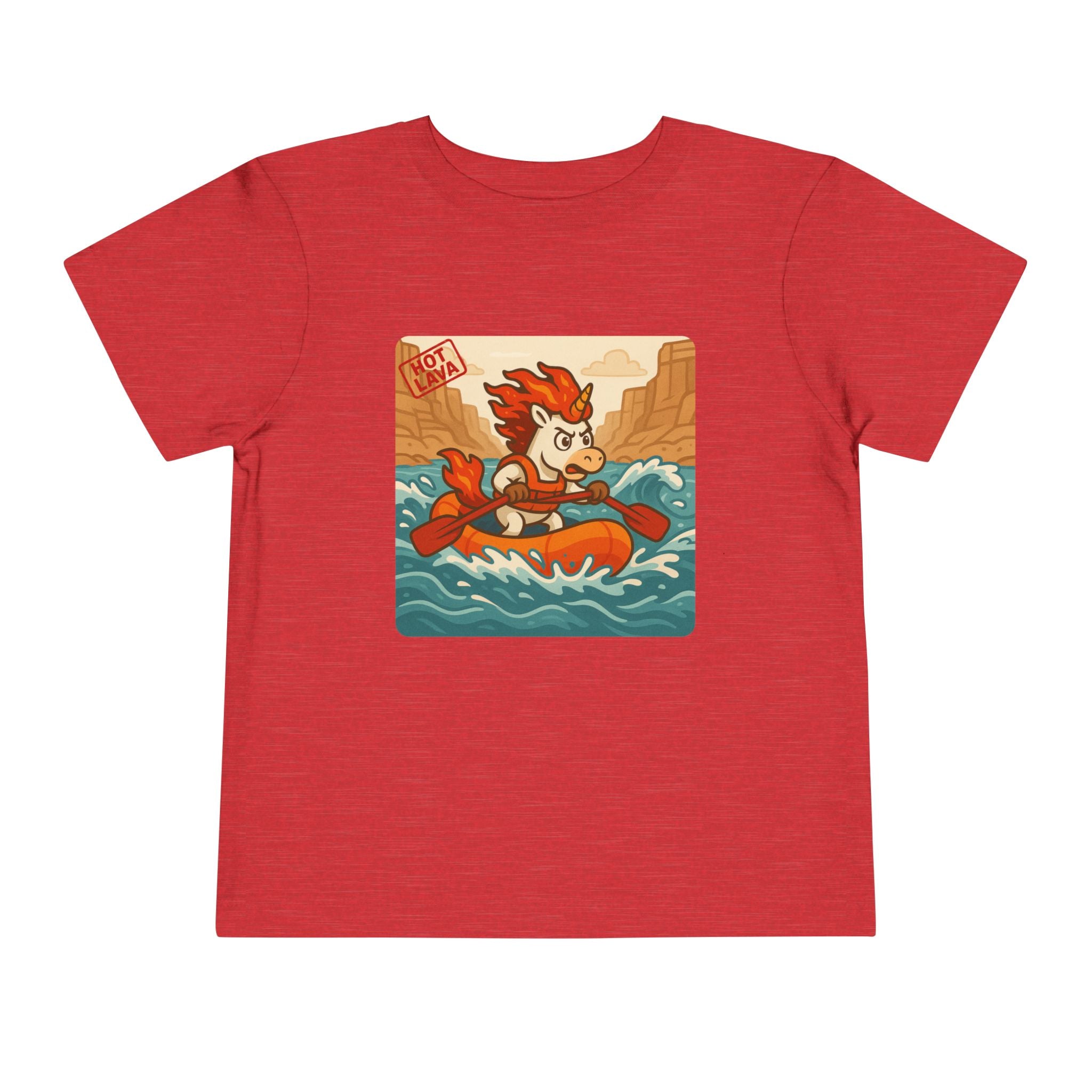 Hot Lava River Rafting, Adventurous Toddler Tee, Gift for Little Explorers