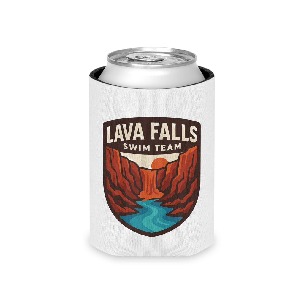 Lava Falls Swim Team Can Cooler, Retro Beverage Holder, Summer Party Accessory, Poolside Fun Gift, Adventure Drink Sleeve