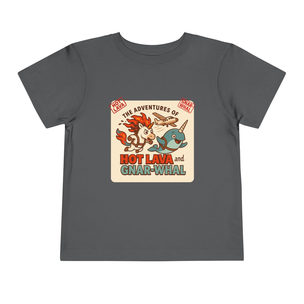 The Adventures of Hot Lava & Gnar-Whal Toddler Short Sleeve Tee