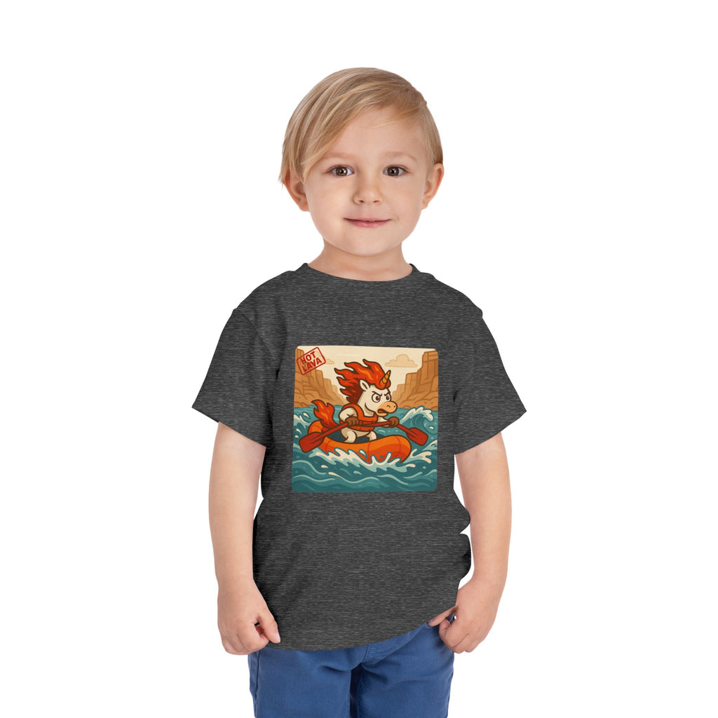 Hot Lava River Rafting, Adventurous Toddler Tee, Gift for Little Explorers