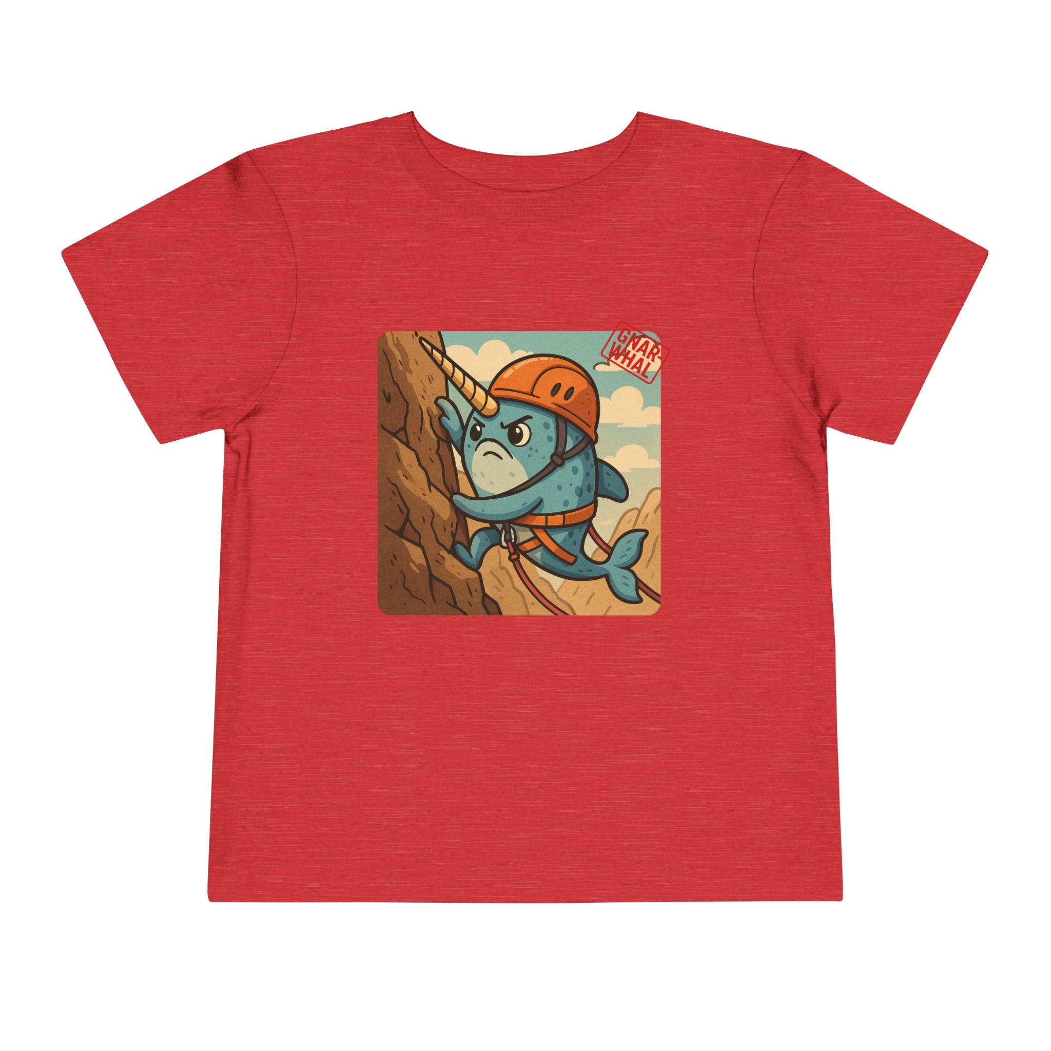Gnar-Whal Climbing Toddler Short Sleeve Tee