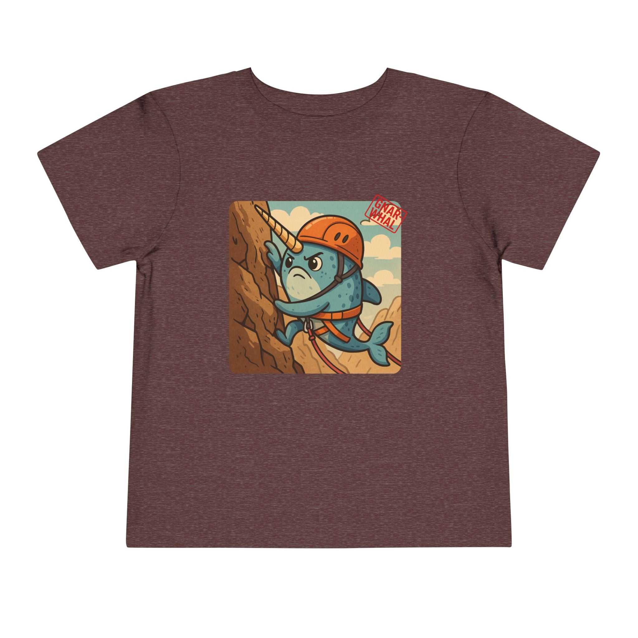 Gnar-Whal Climbing Toddler Short Sleeve Tee