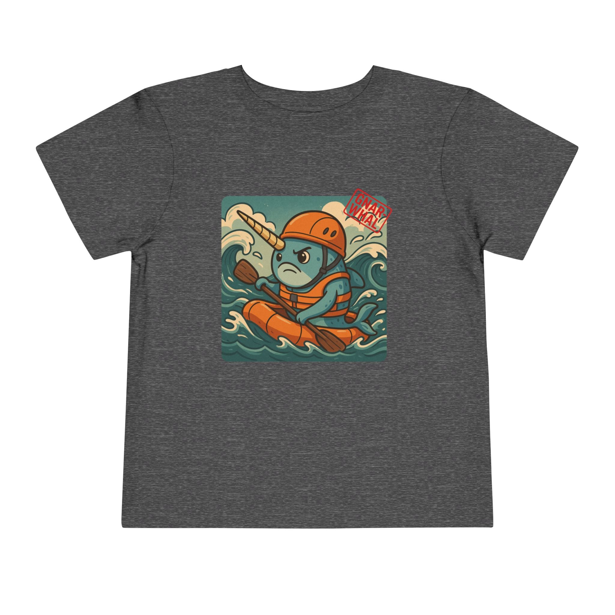 Gnar-Whal Kayaking Toddler Short Sleeve Tee