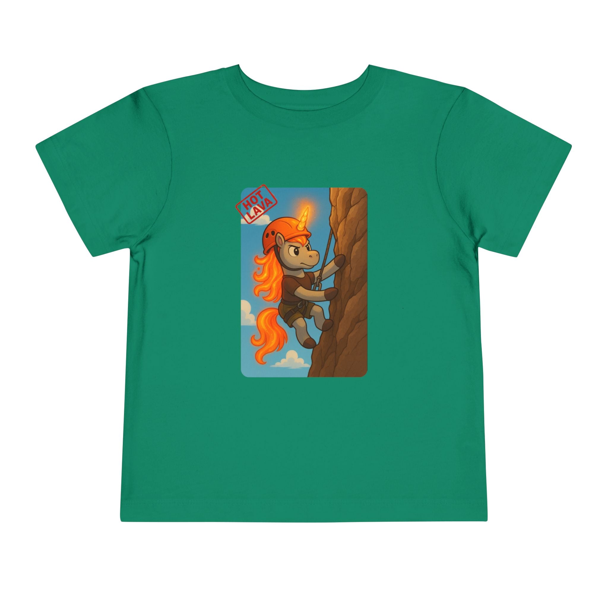 Hot Lava the Unicorn Rock Climbing Toddler Short Sleeve Tee