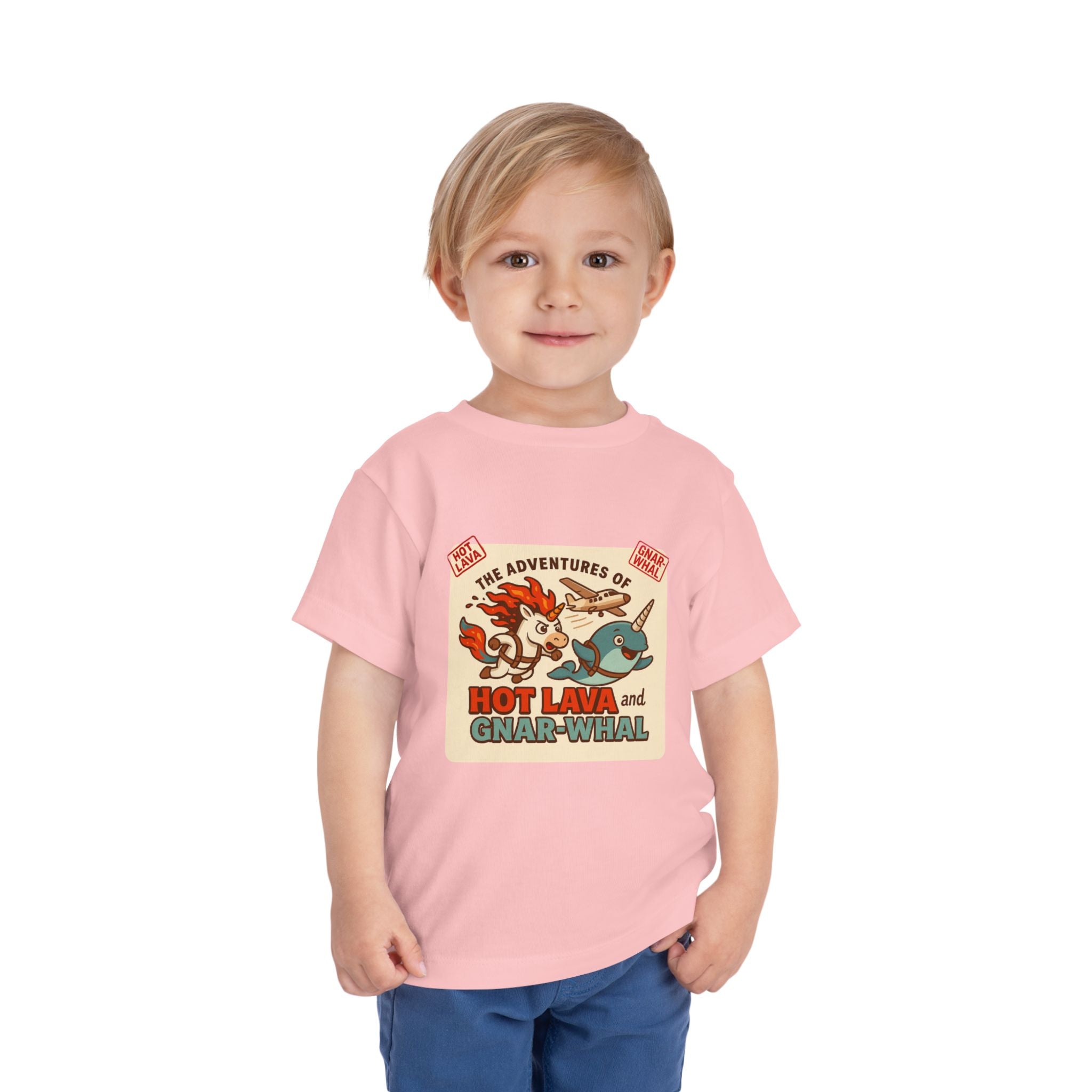The Adventures of Hot Lava & Gnar-Whal Toddler Short Sleeve Tee