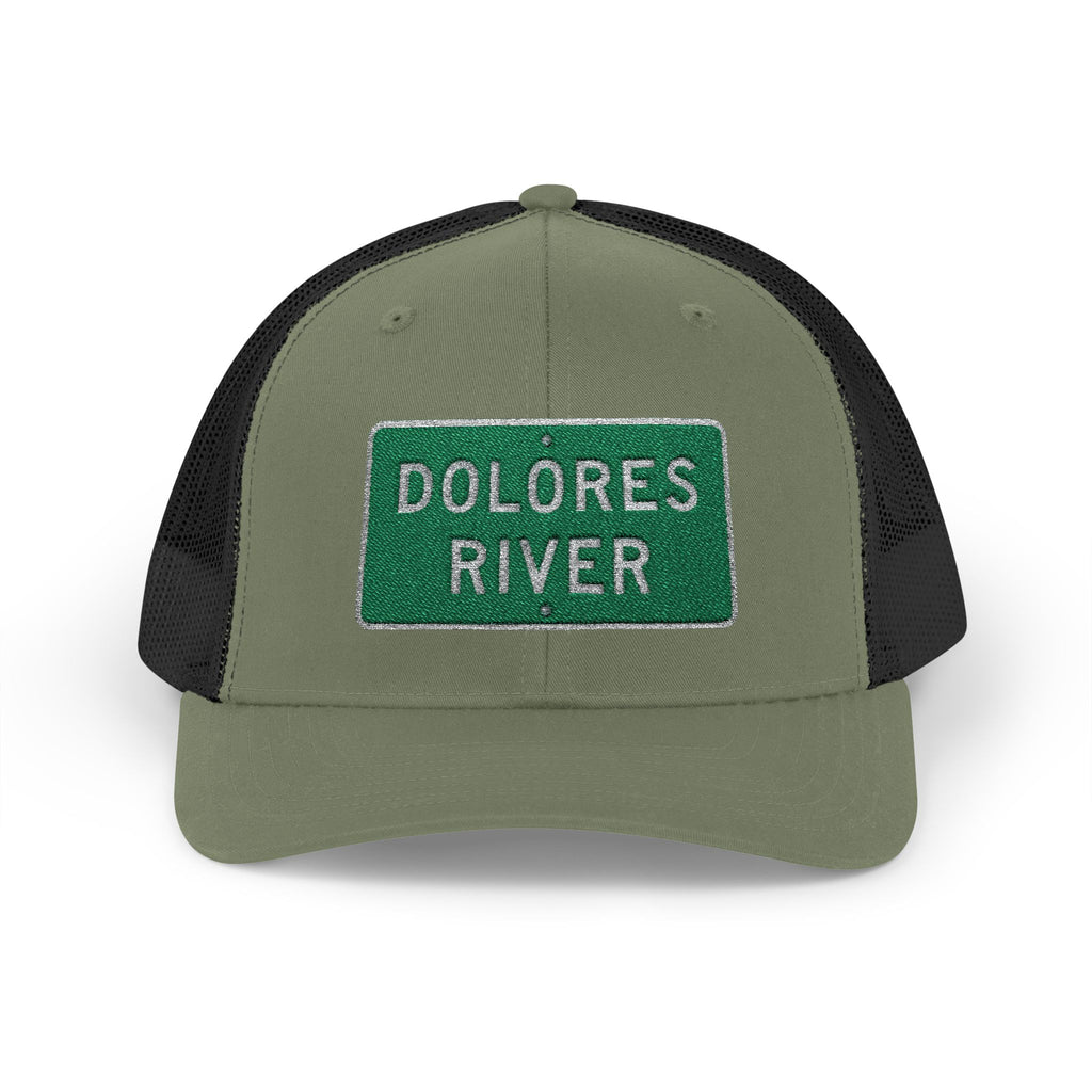 Dolores River Snapback Trucker Cap, Outdoor Hat, Casual Style, Fishing Gear, Summer Accessory, Gift for Adventurers