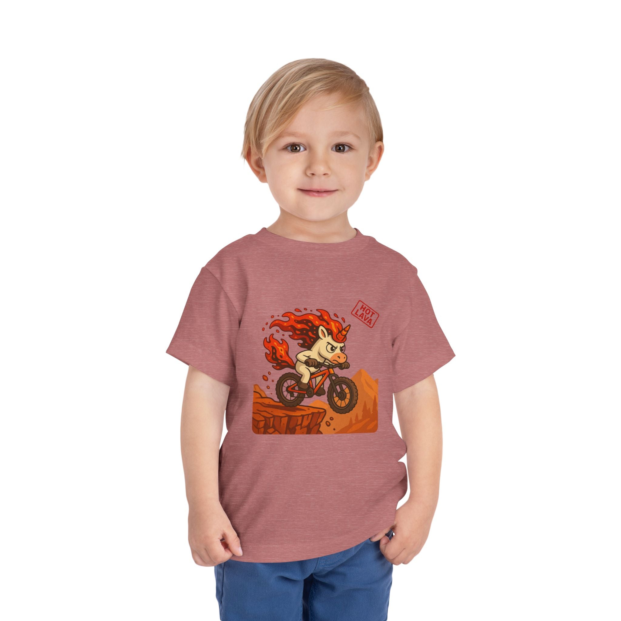 Hot Lava Mountain Bike Toddler Short Sleeve Tee