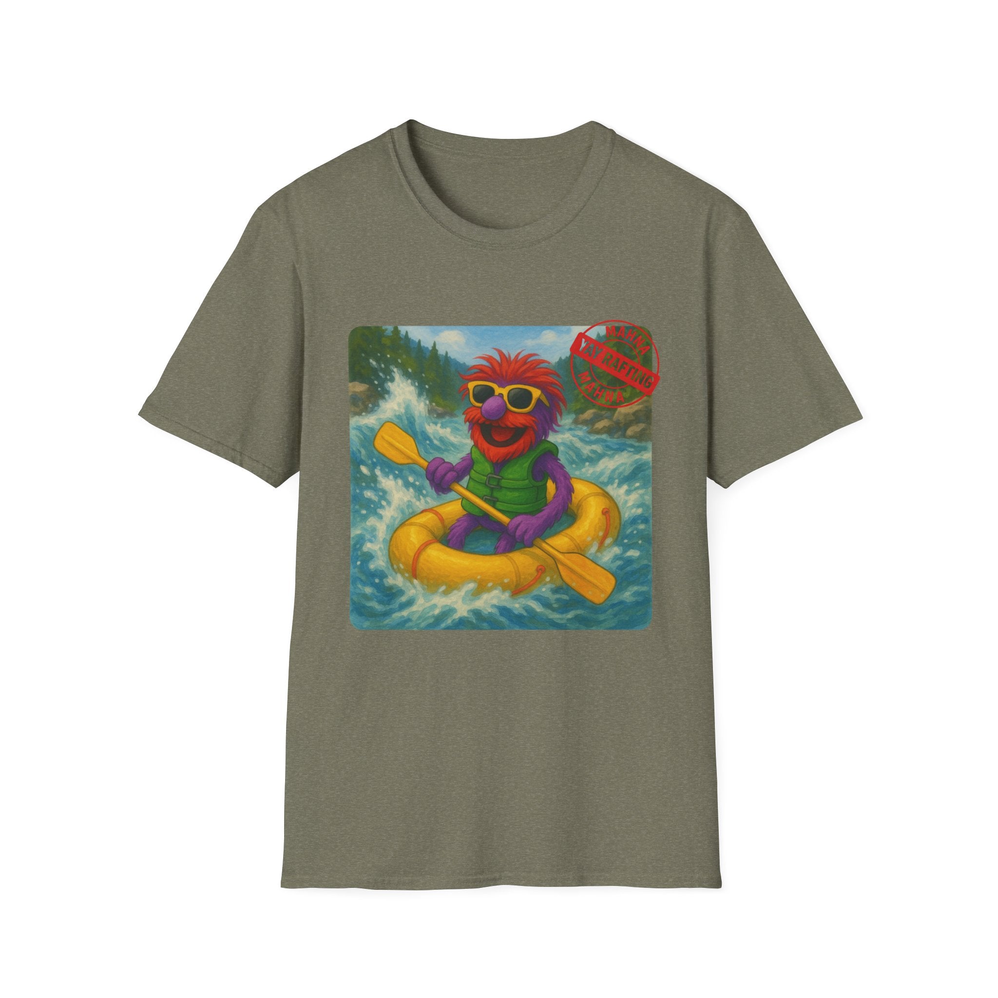Mahna! Mahna! River Rafting Tee Shirt.  Unisex Softstyle T-Shirt