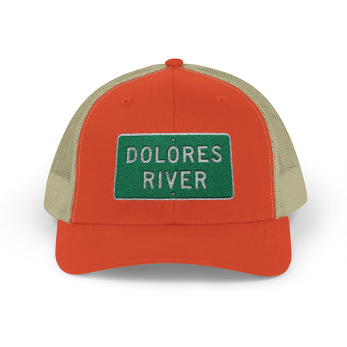 Dolores River Snapback Trucker Cap, Outdoor Hat, Casual Style, Fishing Gear, Summer Accessory, Gift for Adventurers