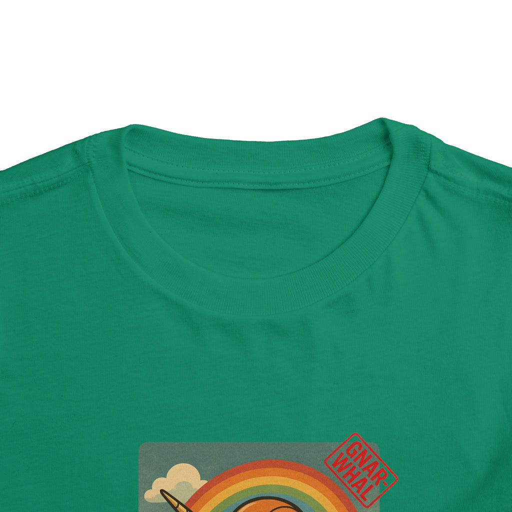 Gnar-Whal Mountain Biking Toddler Short Sleeve Tee
