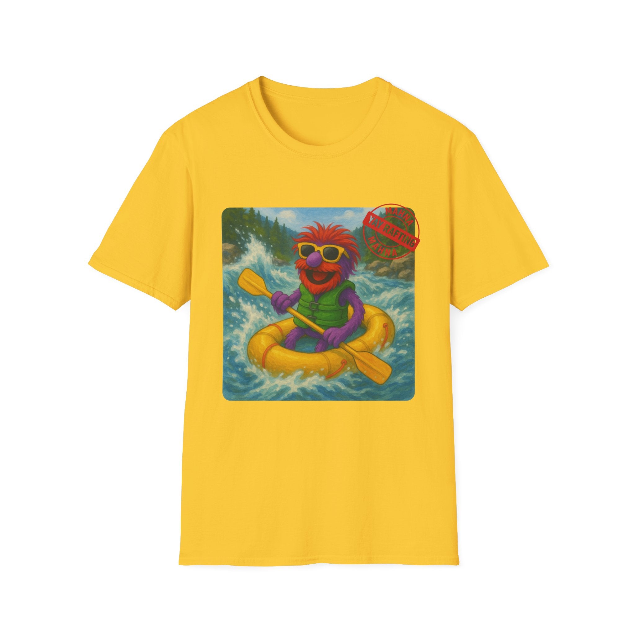 Mahna! Mahna! River Rafting Tee Shirt.  Unisex Softstyle T-Shirt