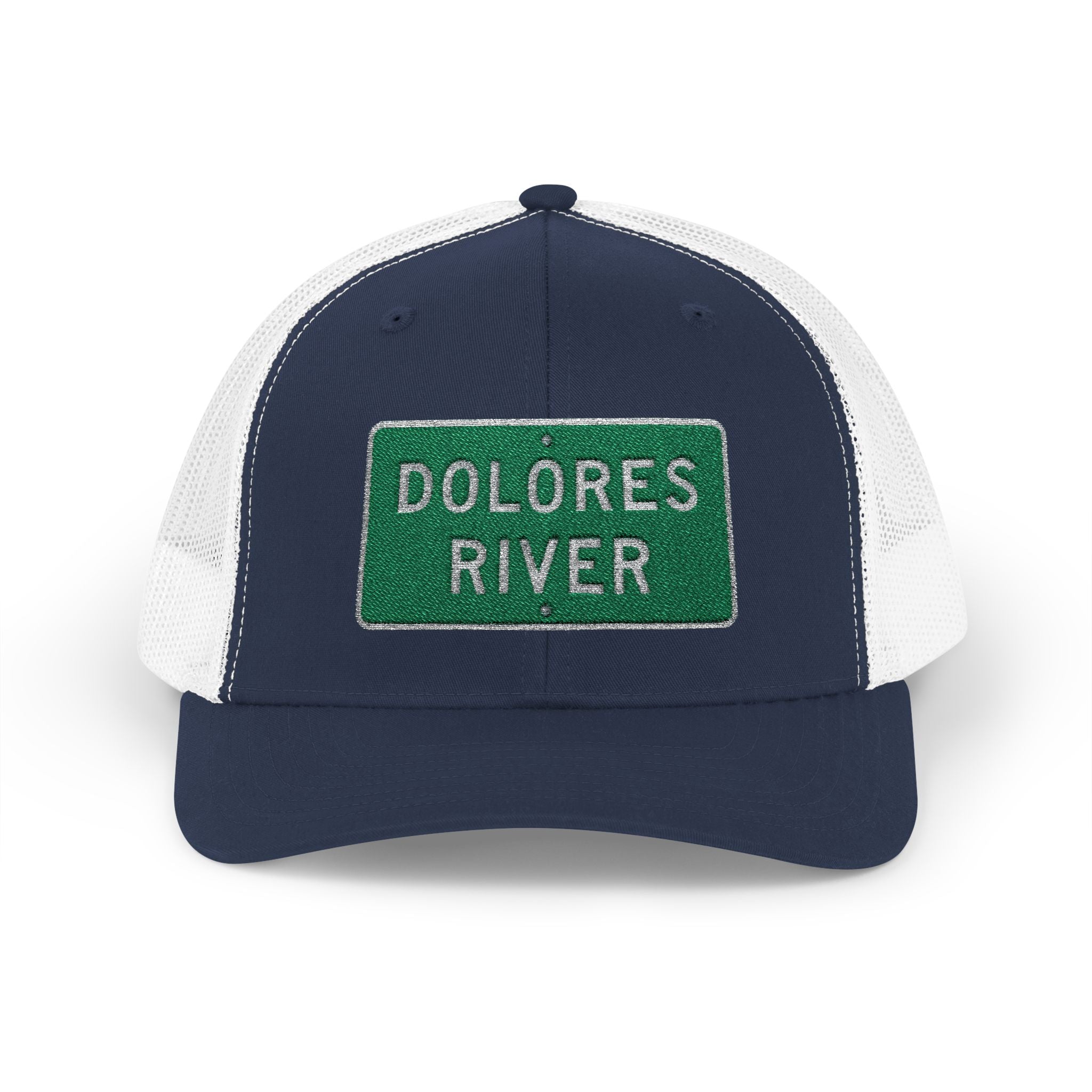 Dolores River Snapback Trucker Cap, Outdoor Hat, Casual Style, Fishing Gear, Summer Accessory, Gift for Adventurers